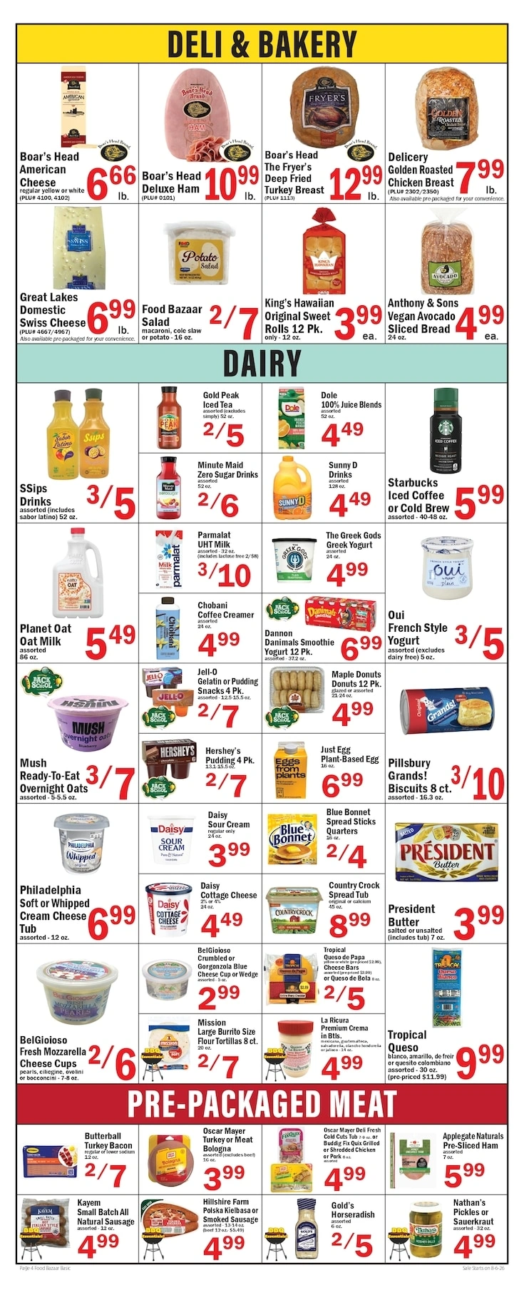 Food Bazaar flyer page 4