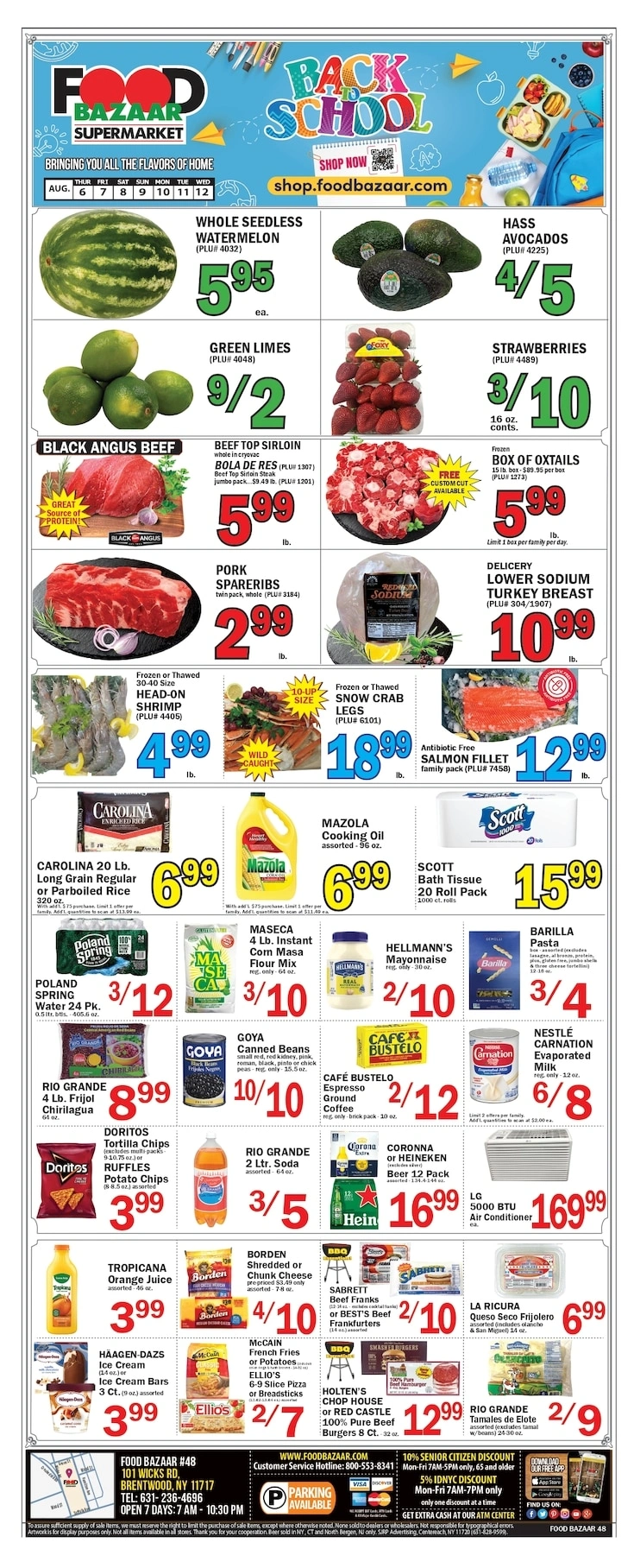 Food Bazaar flyer page 1