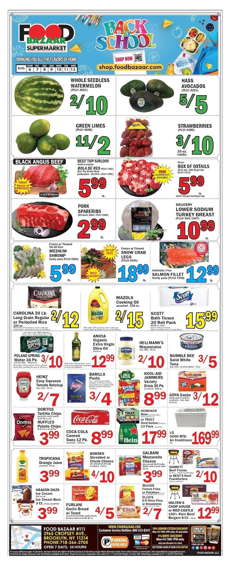 Food Bazaar flyer page 1