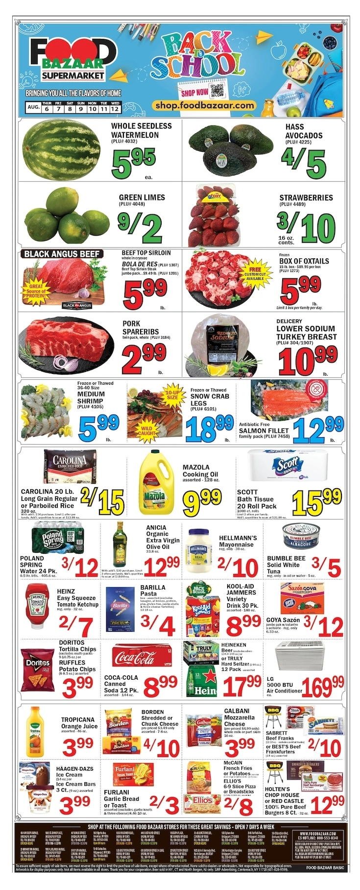Food Bazaar flyer page 1
