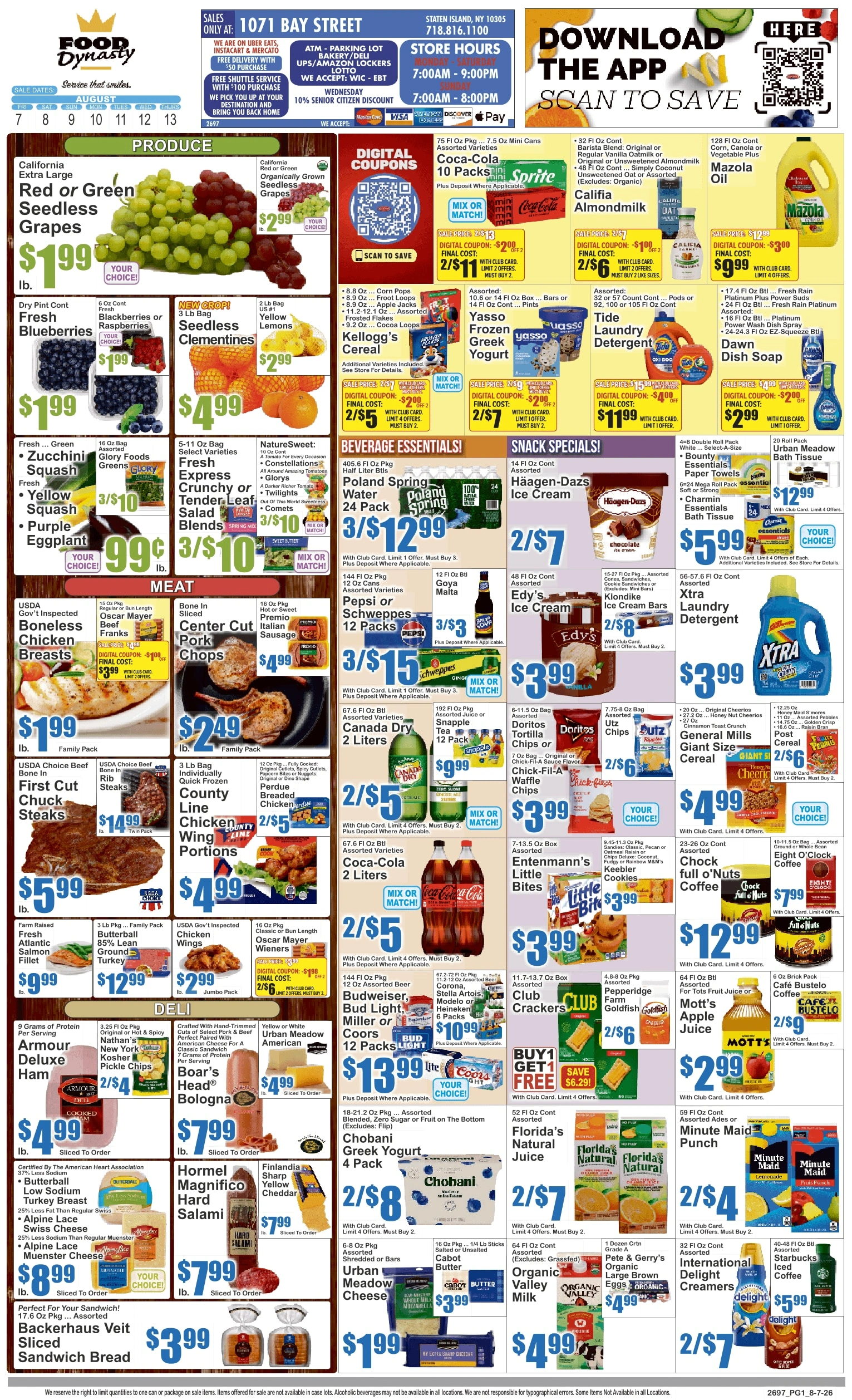 Food Dynasty flyer page 1