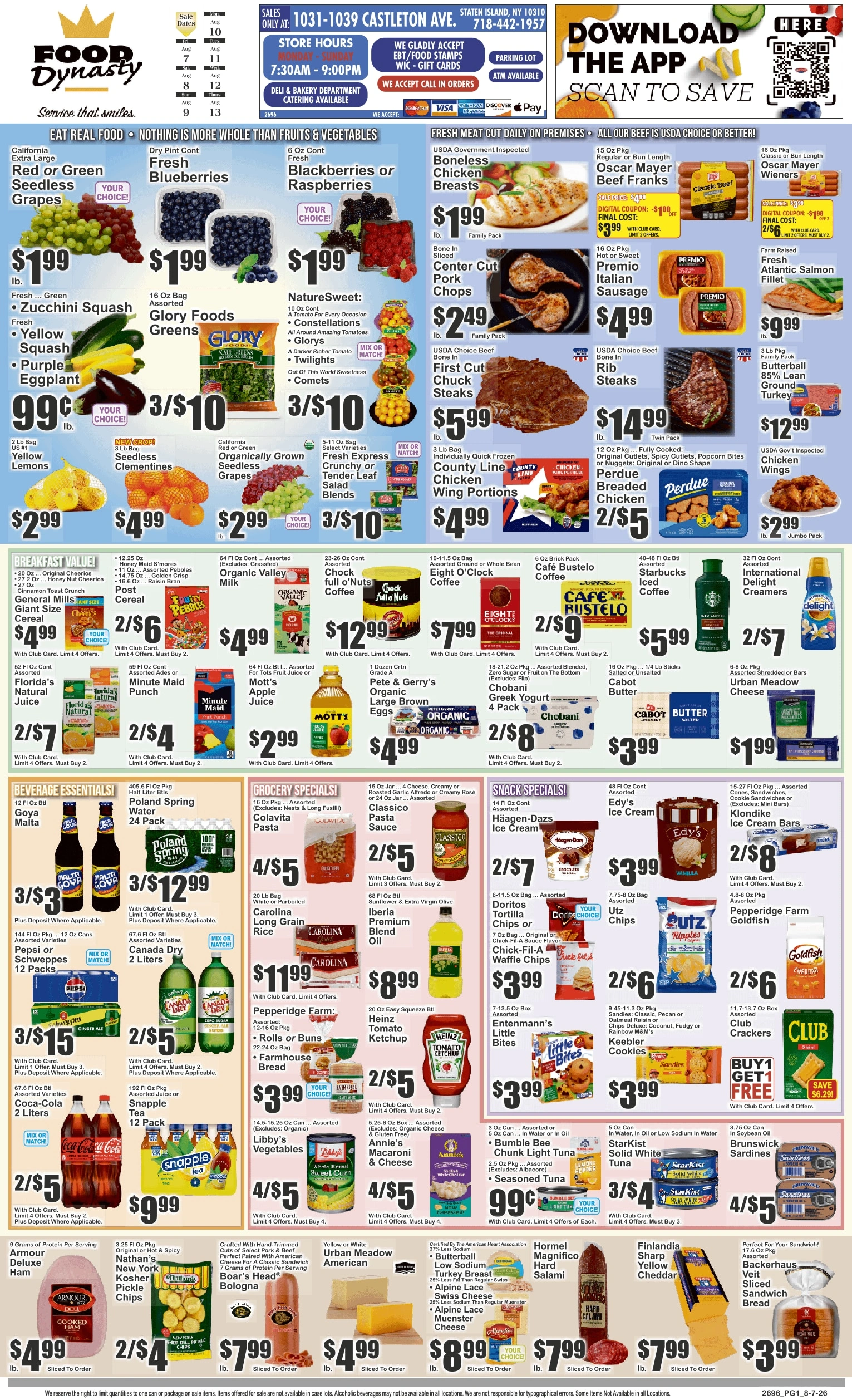 Food Dynasty flyer page 1