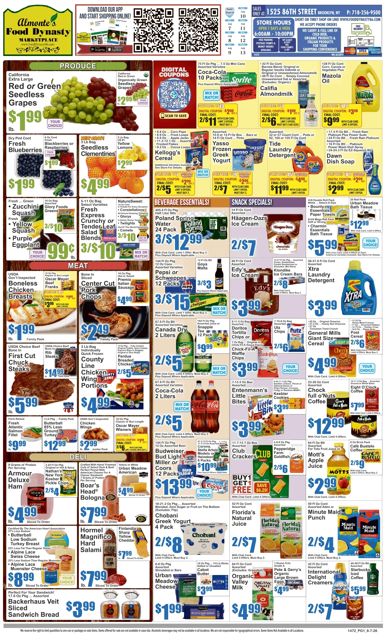 Food Dynasty flyer page 1