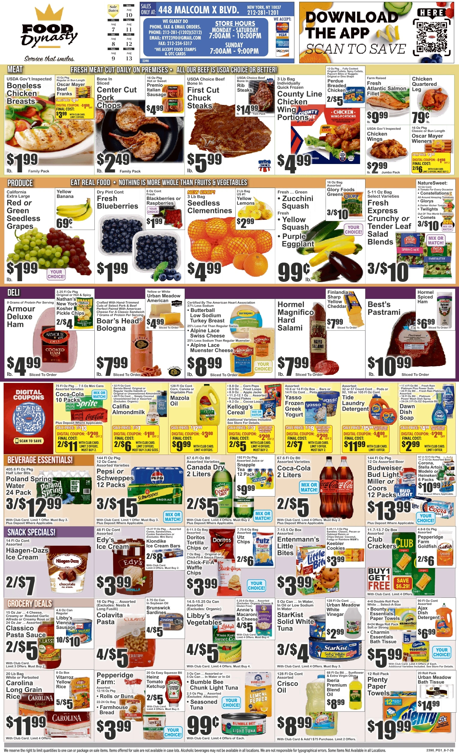 Food Dynasty flyer page 1