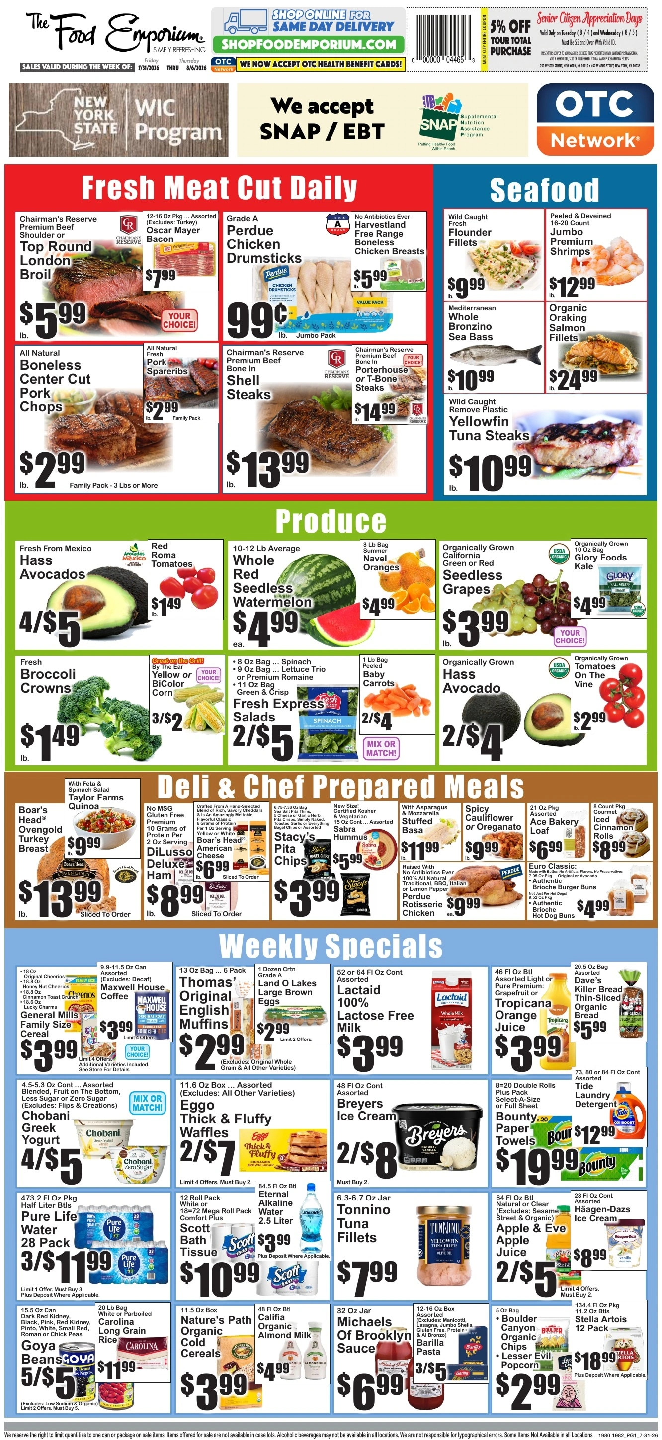 The Food Emporium flyer page 1