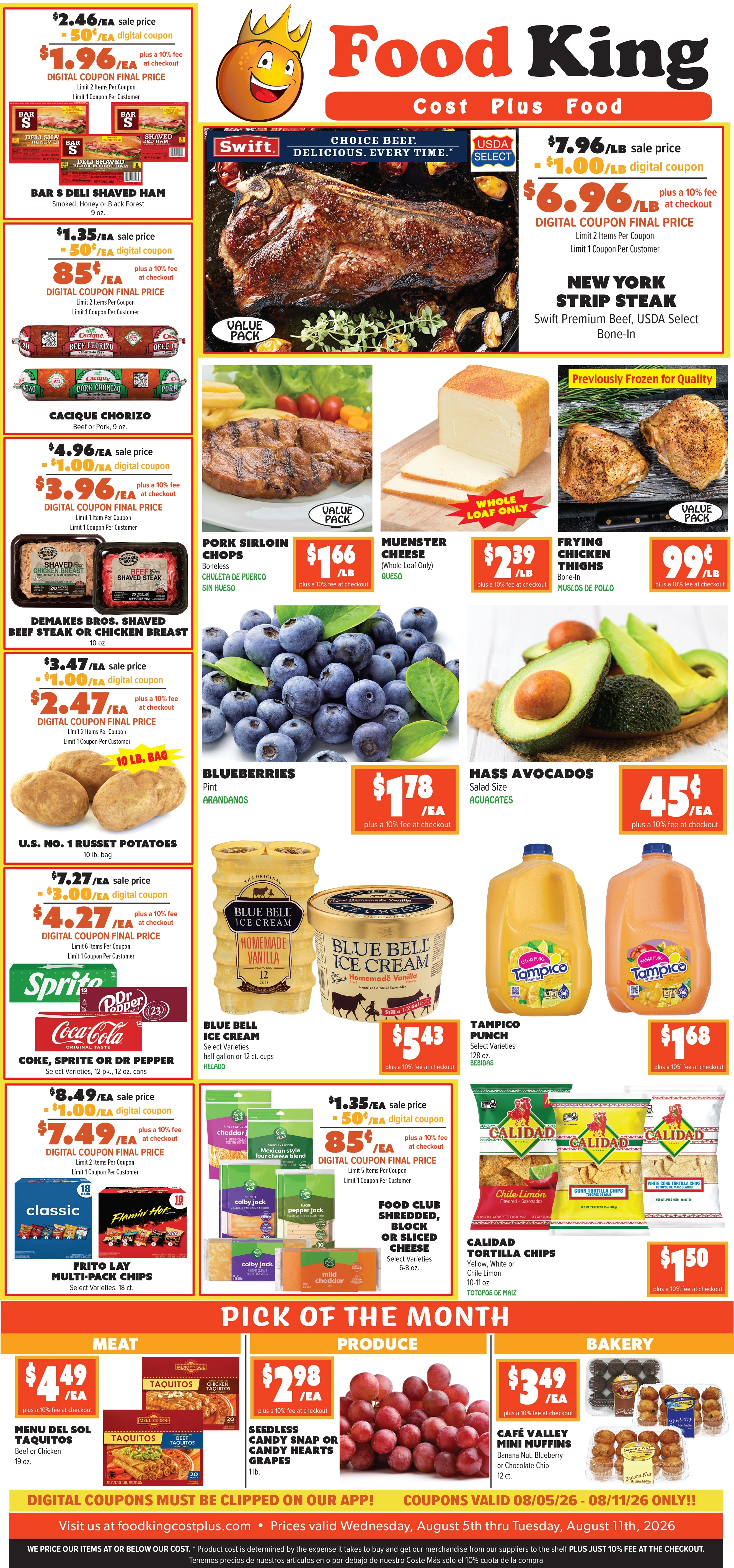 Food King flyer page 1