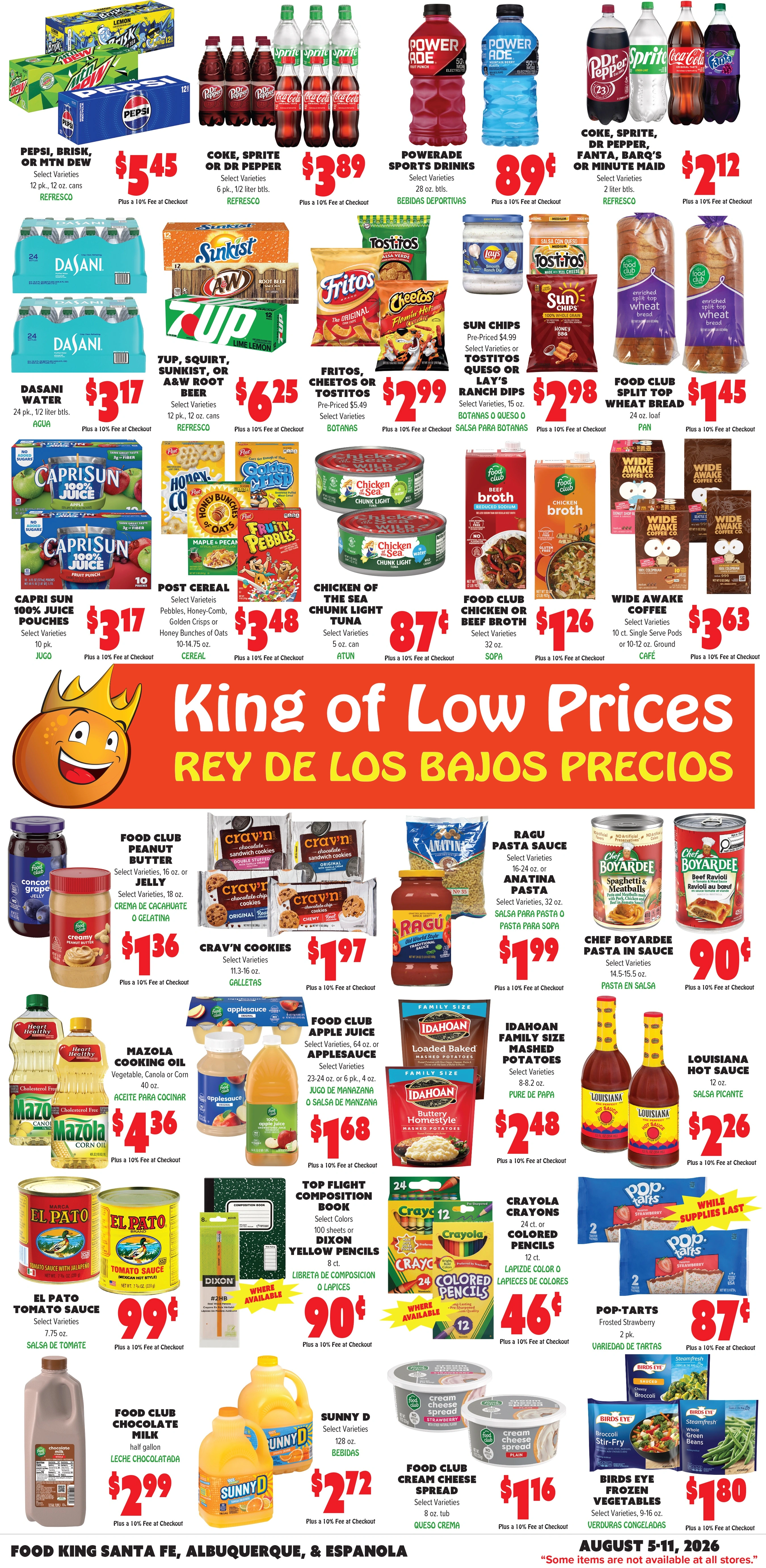 Food King flyer page 2