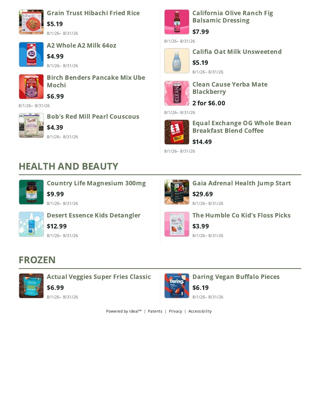 Food Matters Market flyer page 2