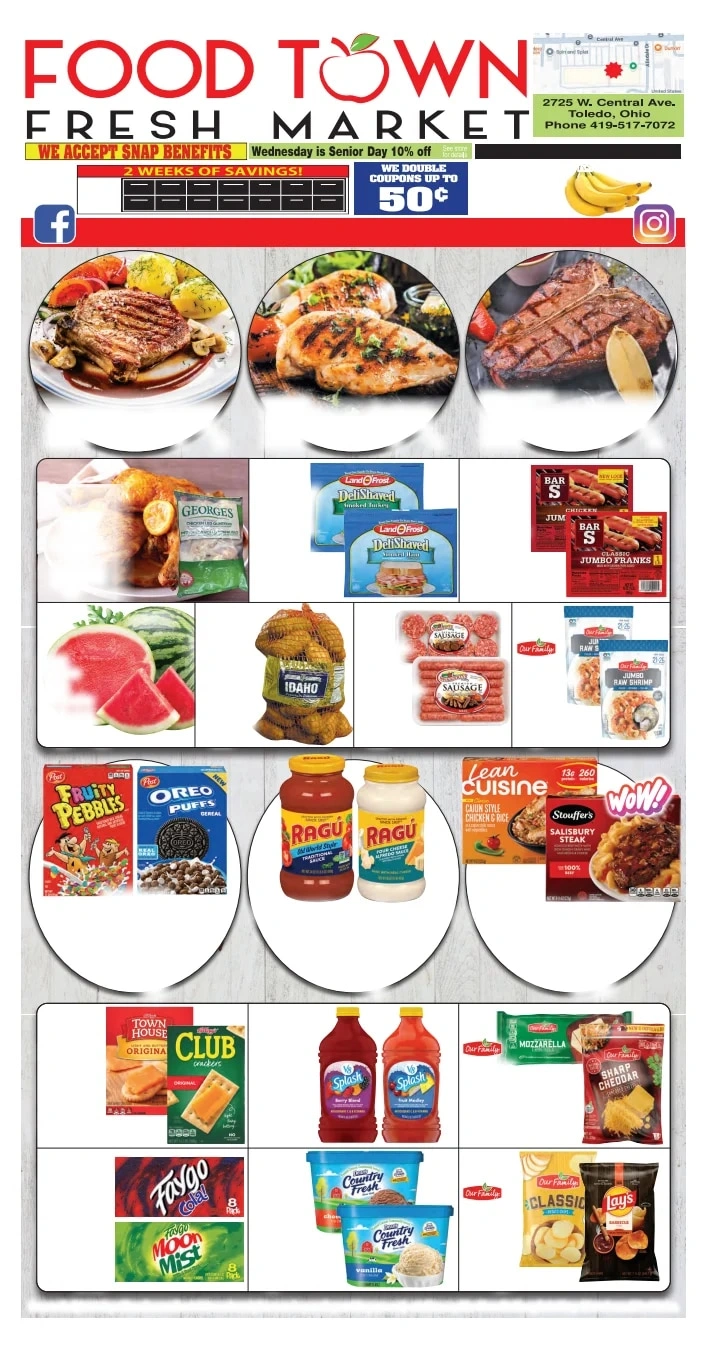 Food Town Fresh Market flyer page 1