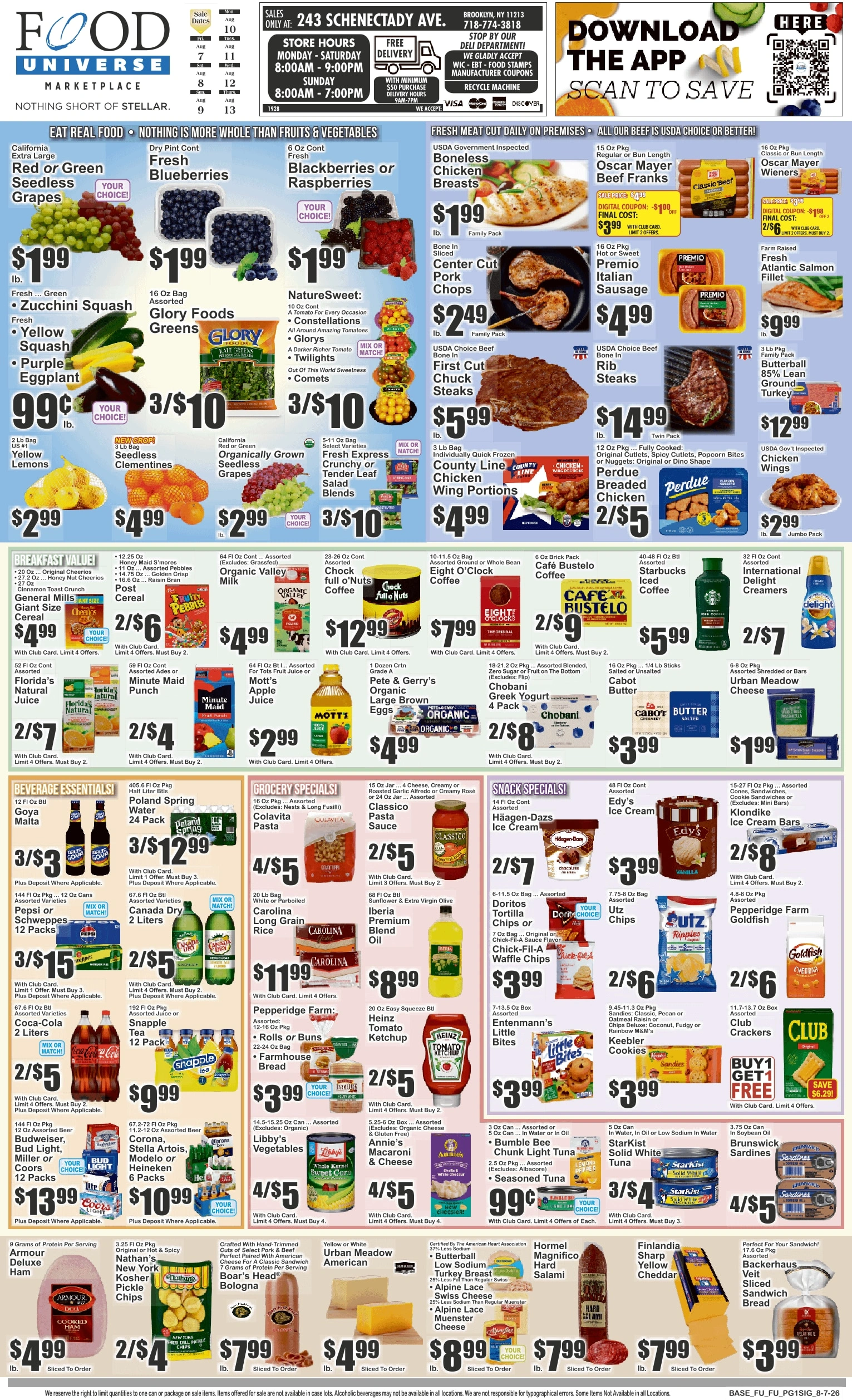 Food Universe flyer page 1