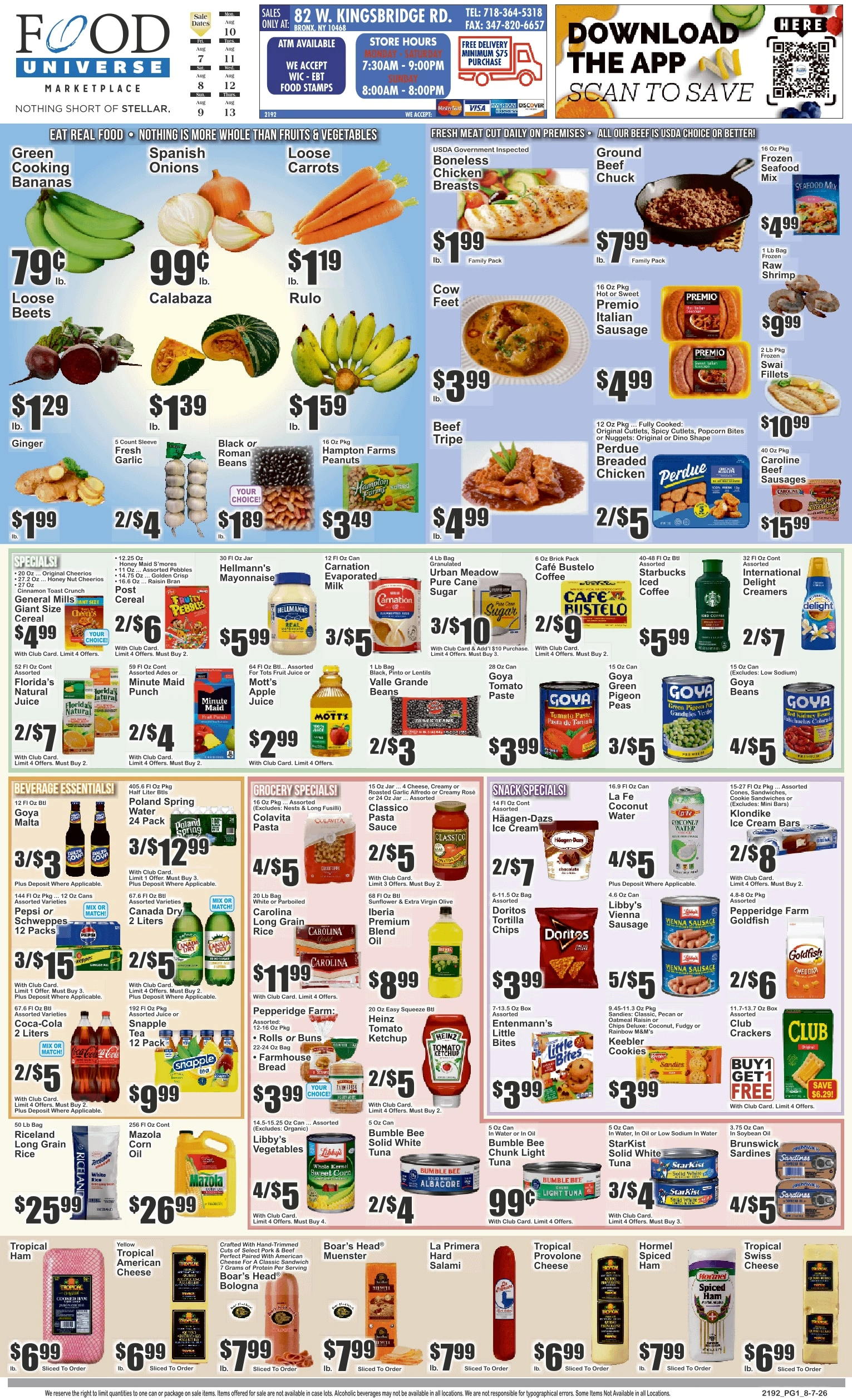 Food Universe flyer page 1