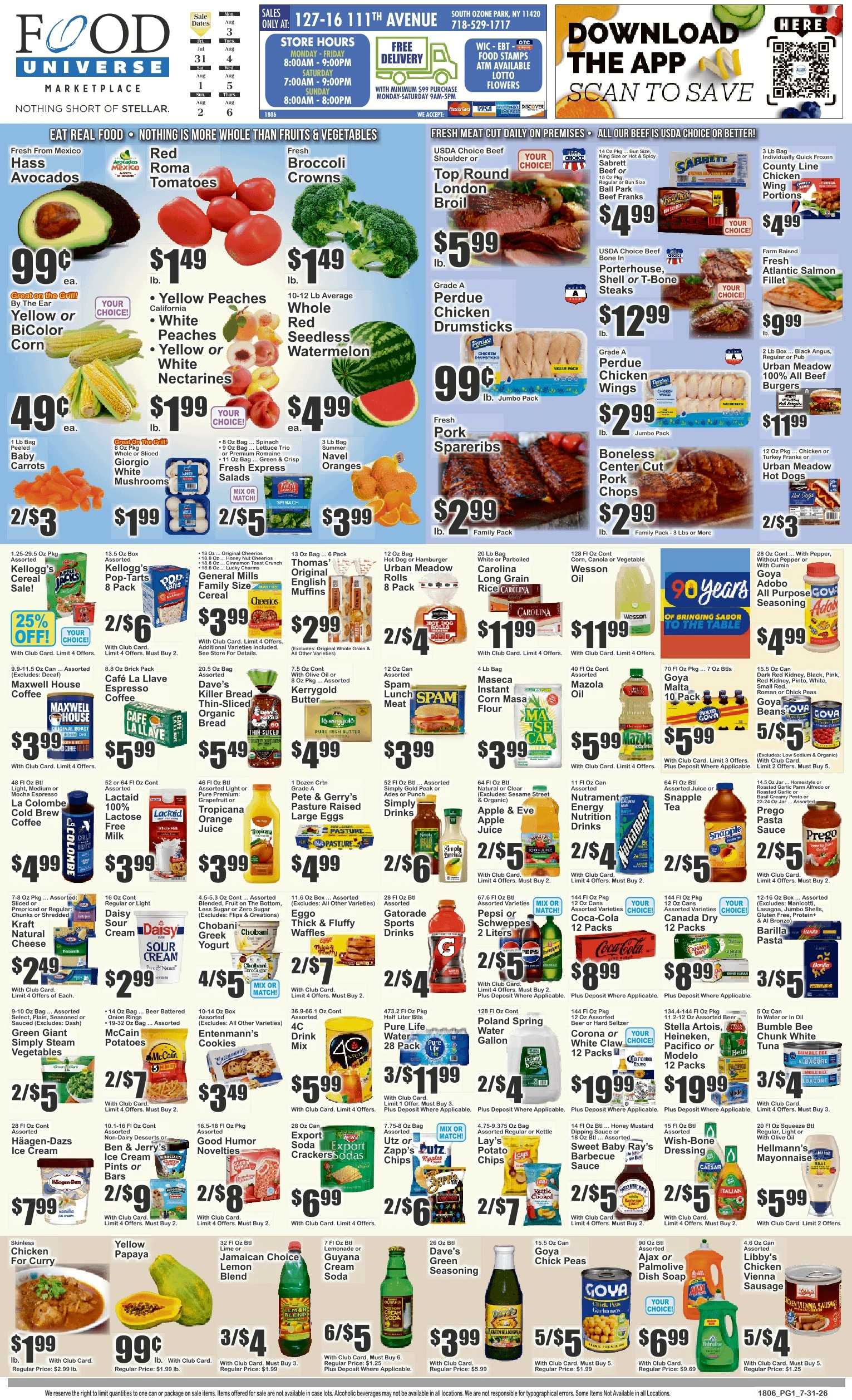 Food Universe flyer page 1