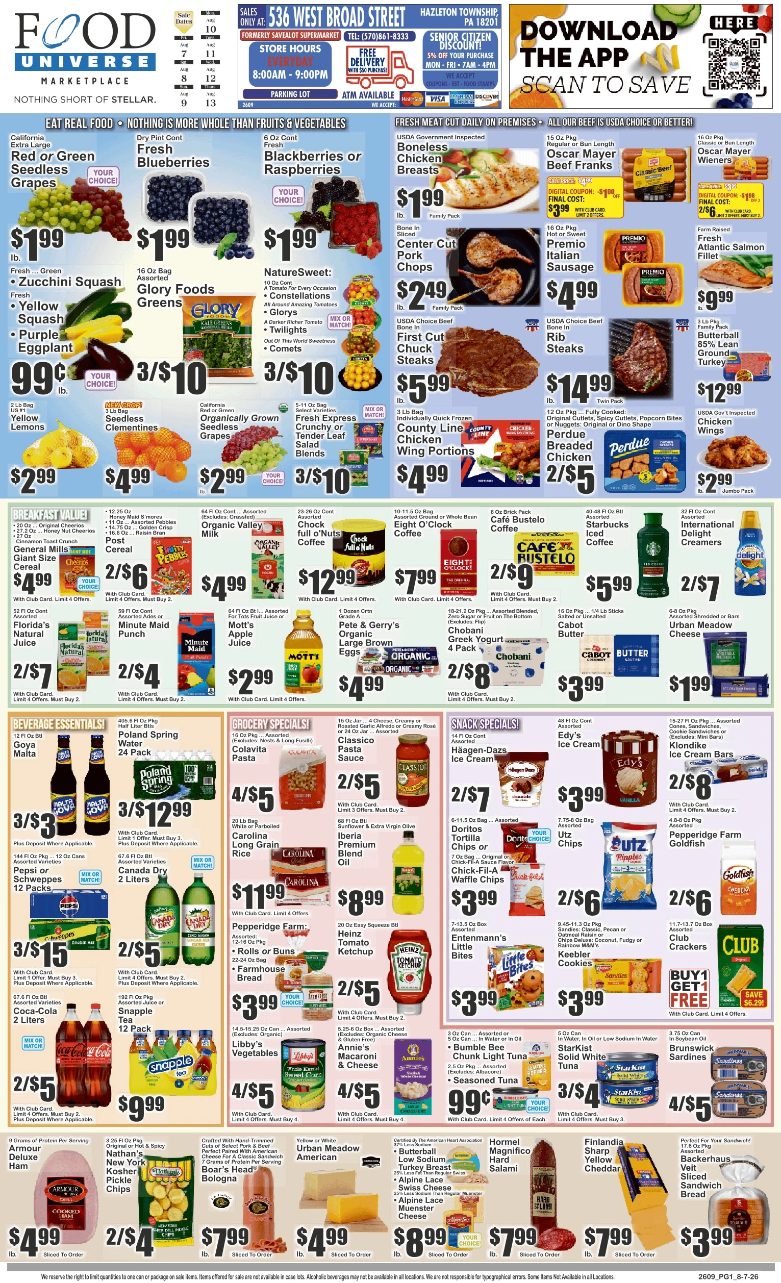 Food Universe flyer page 1