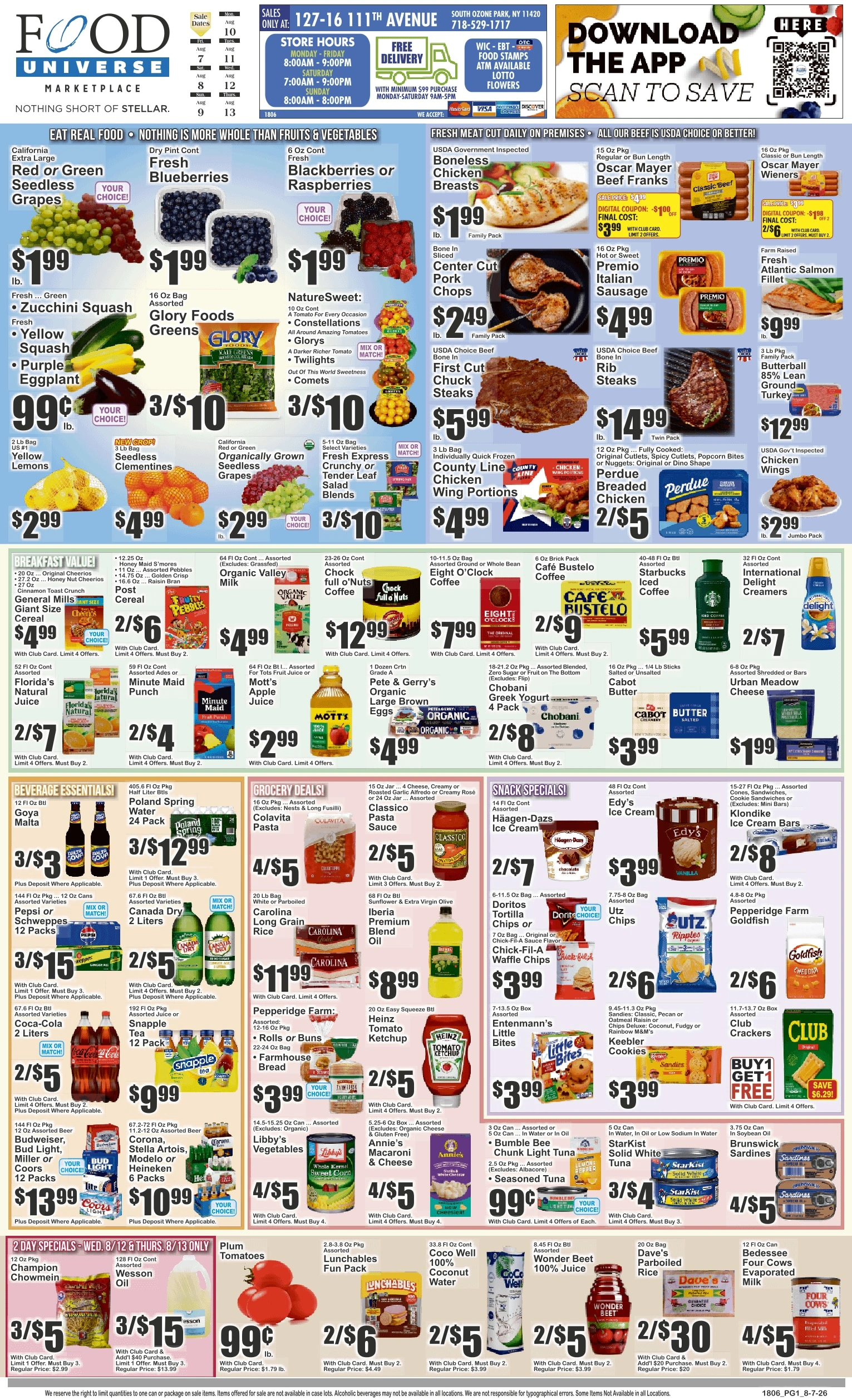 Food Universe flyer page 1