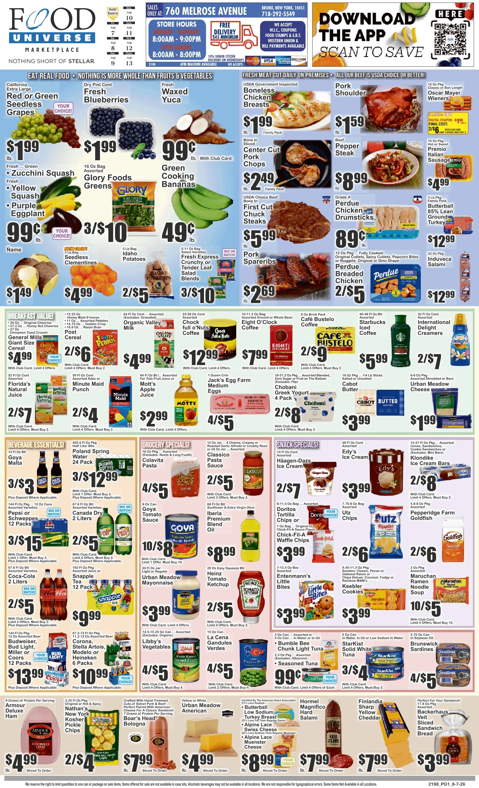 Food Universe flyer page 1