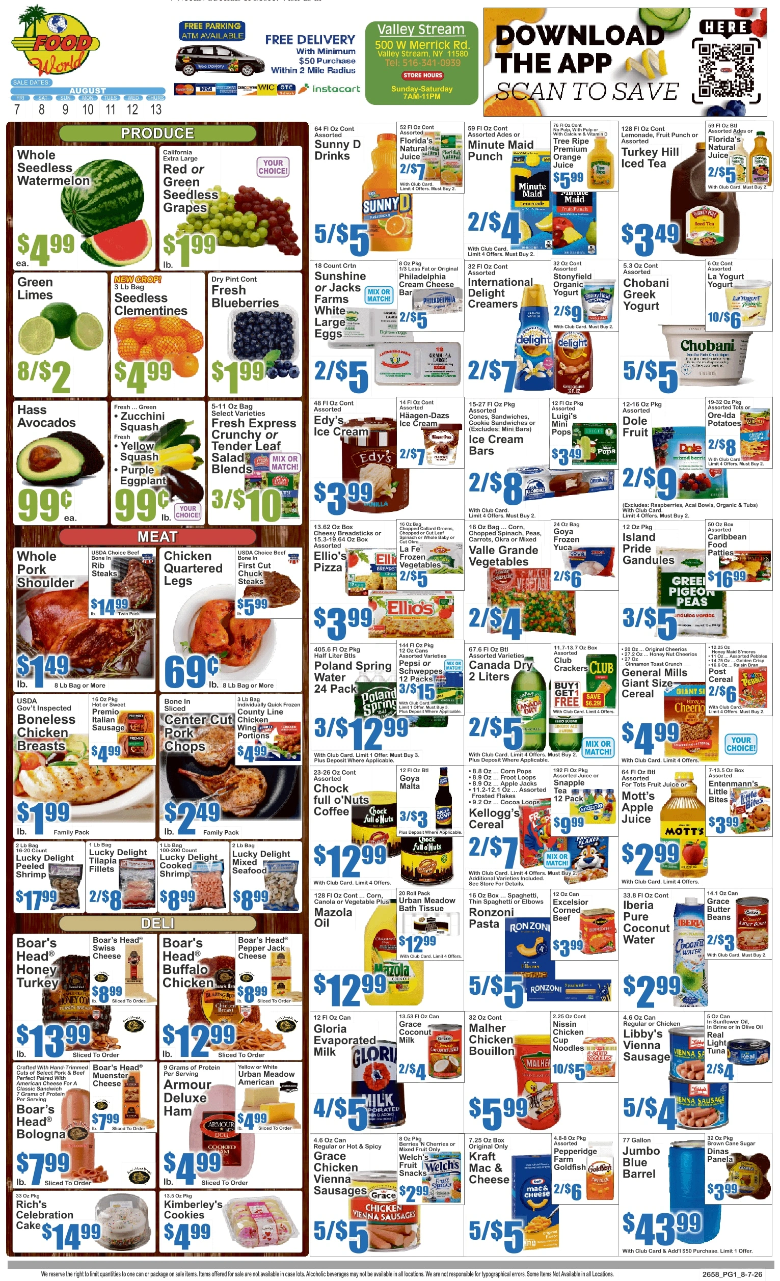 Food World Supermarket flyer page 1