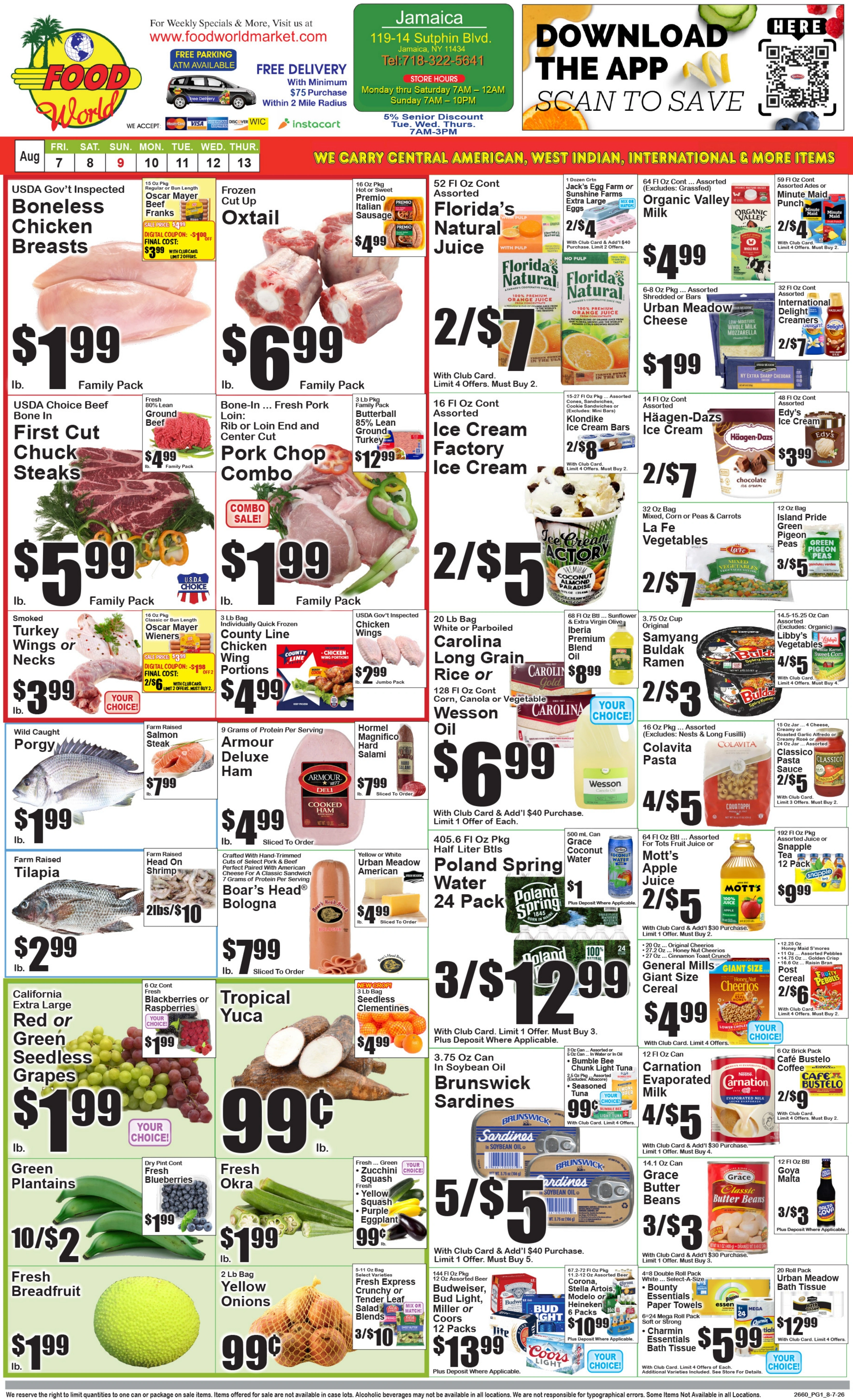 Food World Supermarket flyer page 1