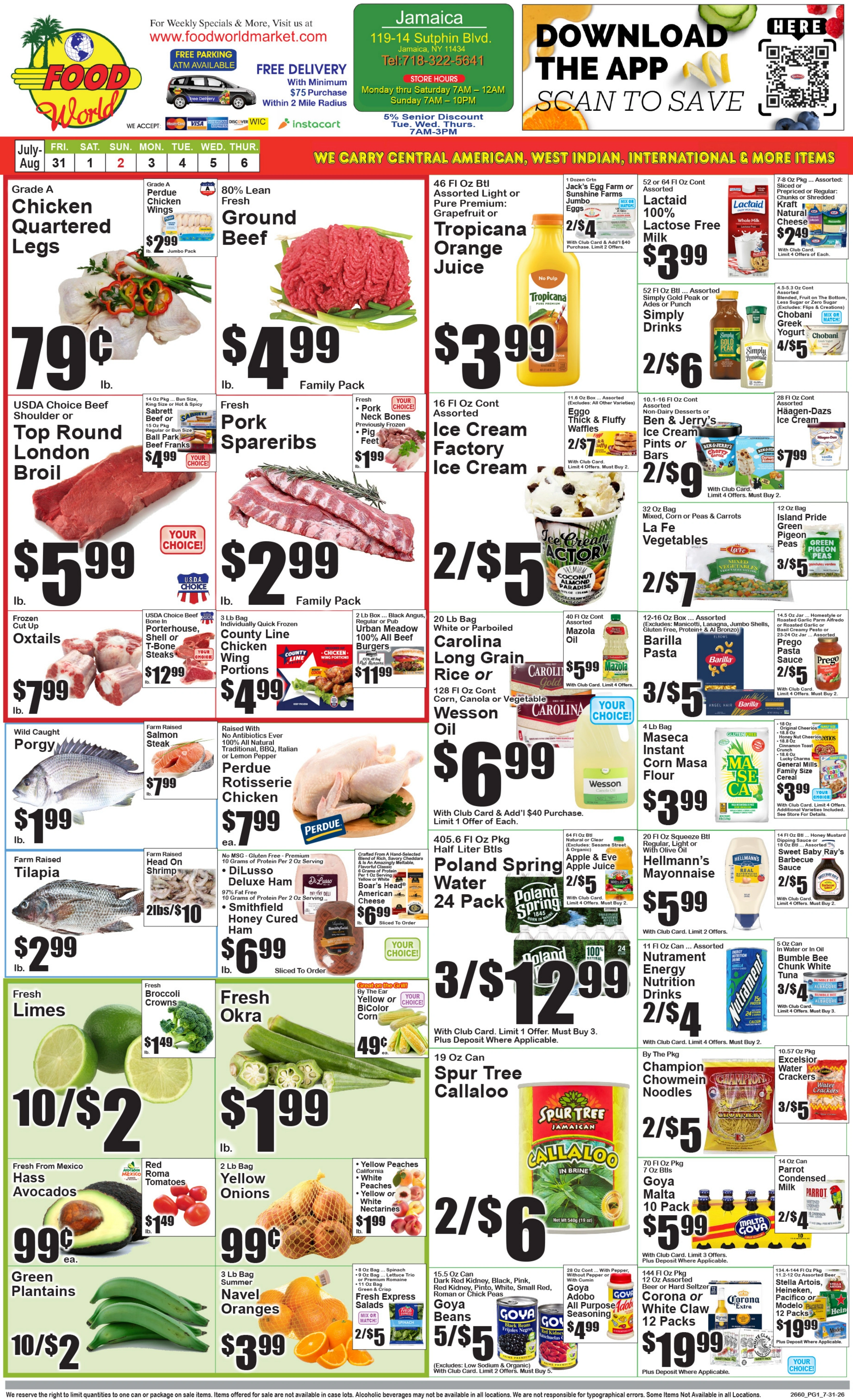Food World Supermarket flyer page 1