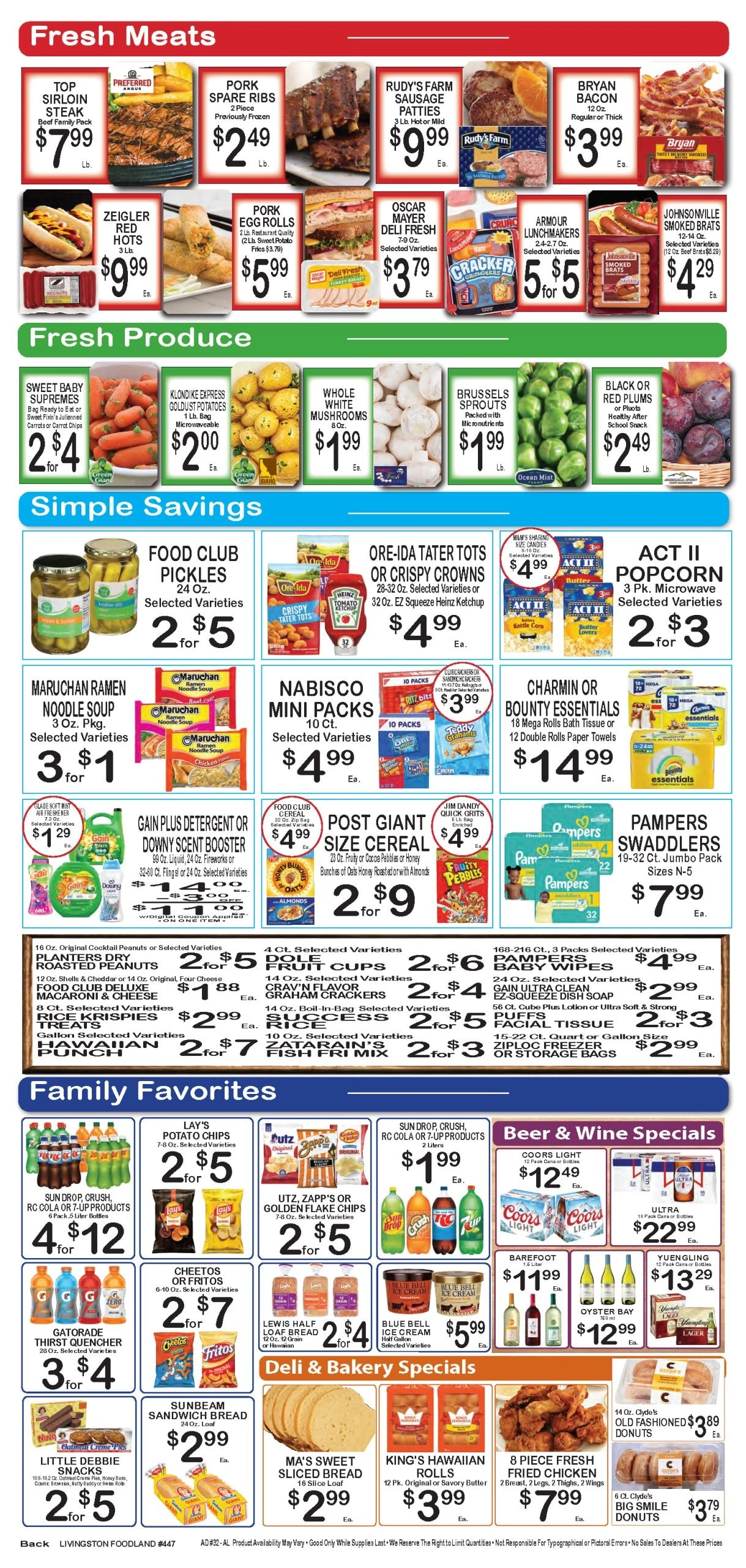 Foodland Grocery flyer page 2