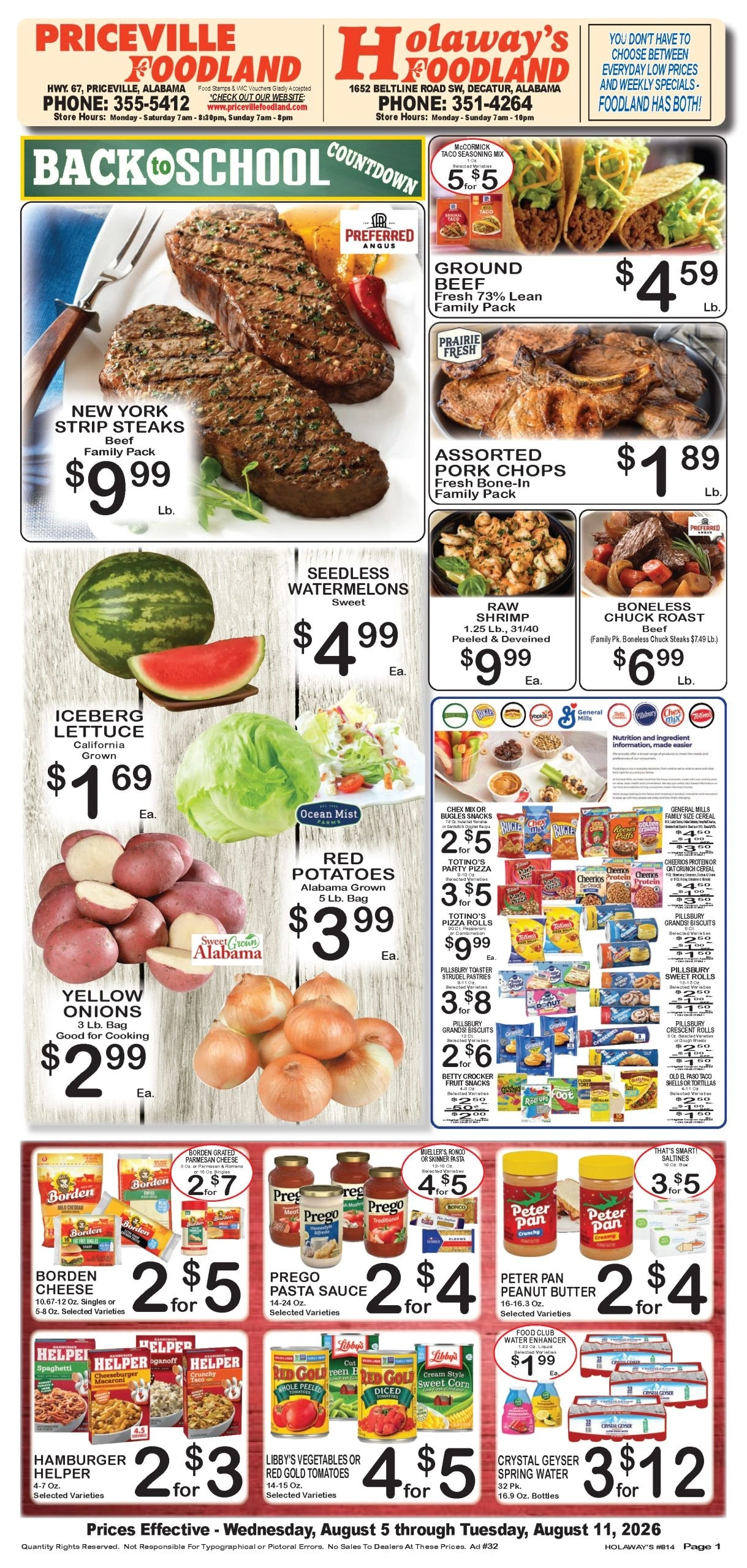 Foodland Grocery flyer page 1
