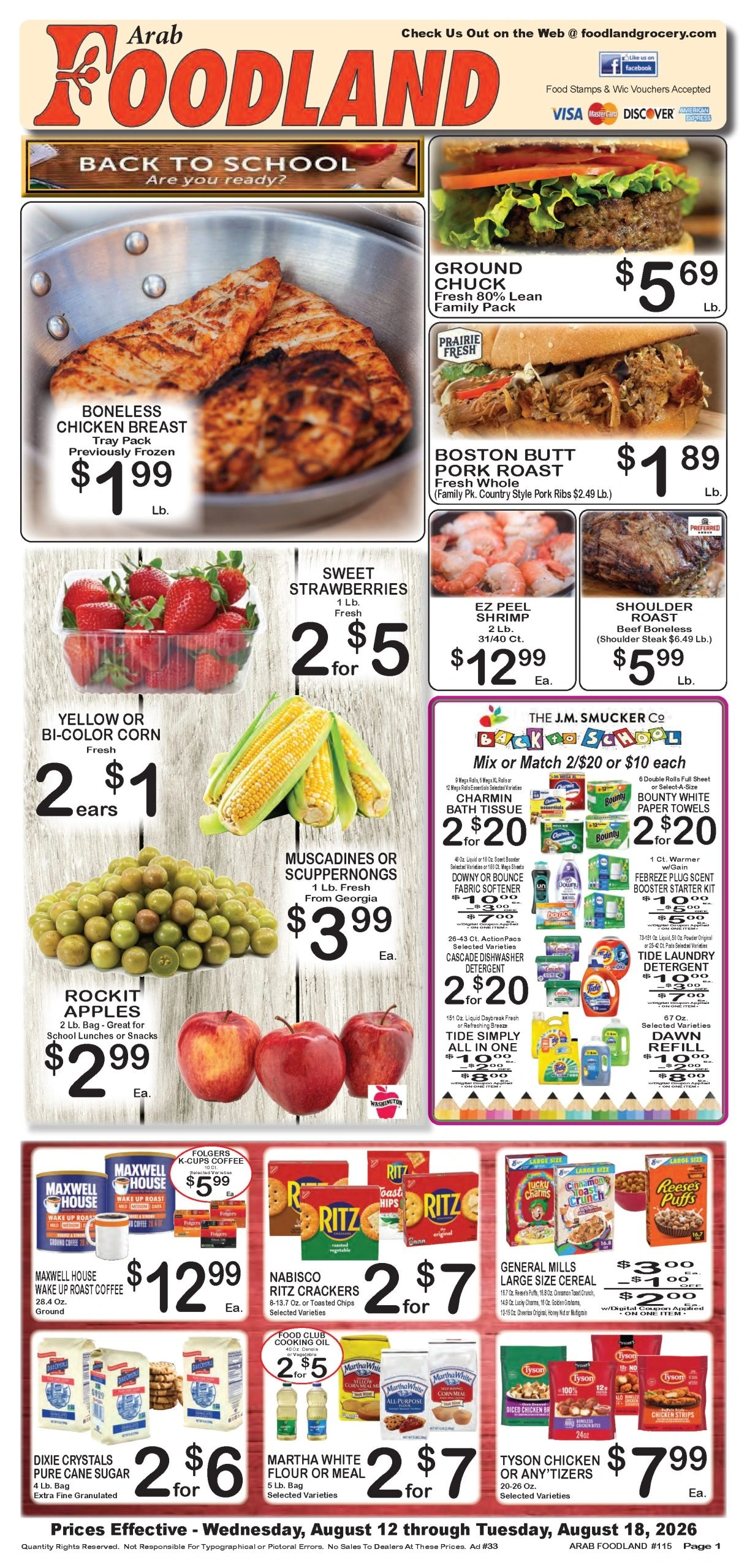 Foodland Grocery flyer page 1