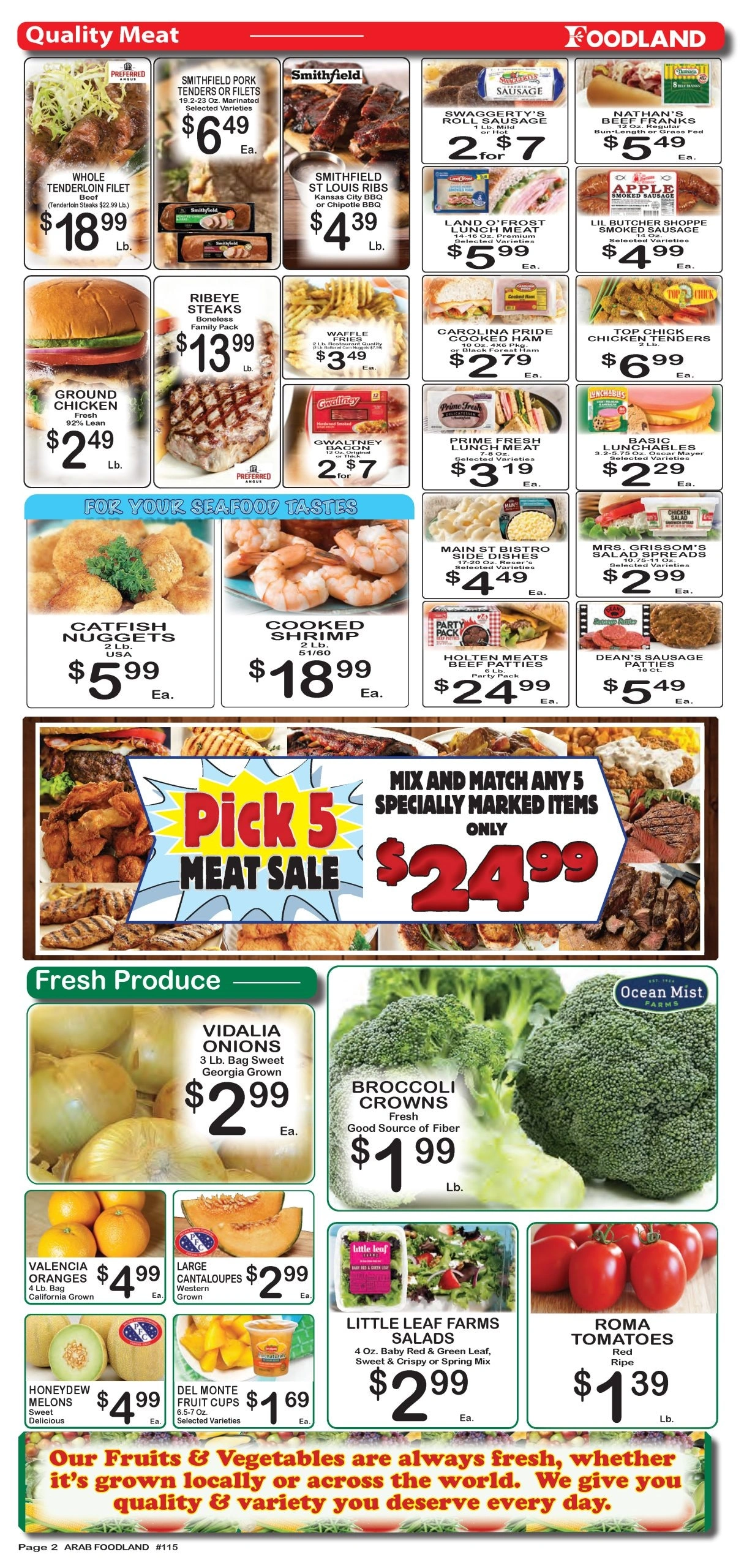Foodland Grocery flyer page 2