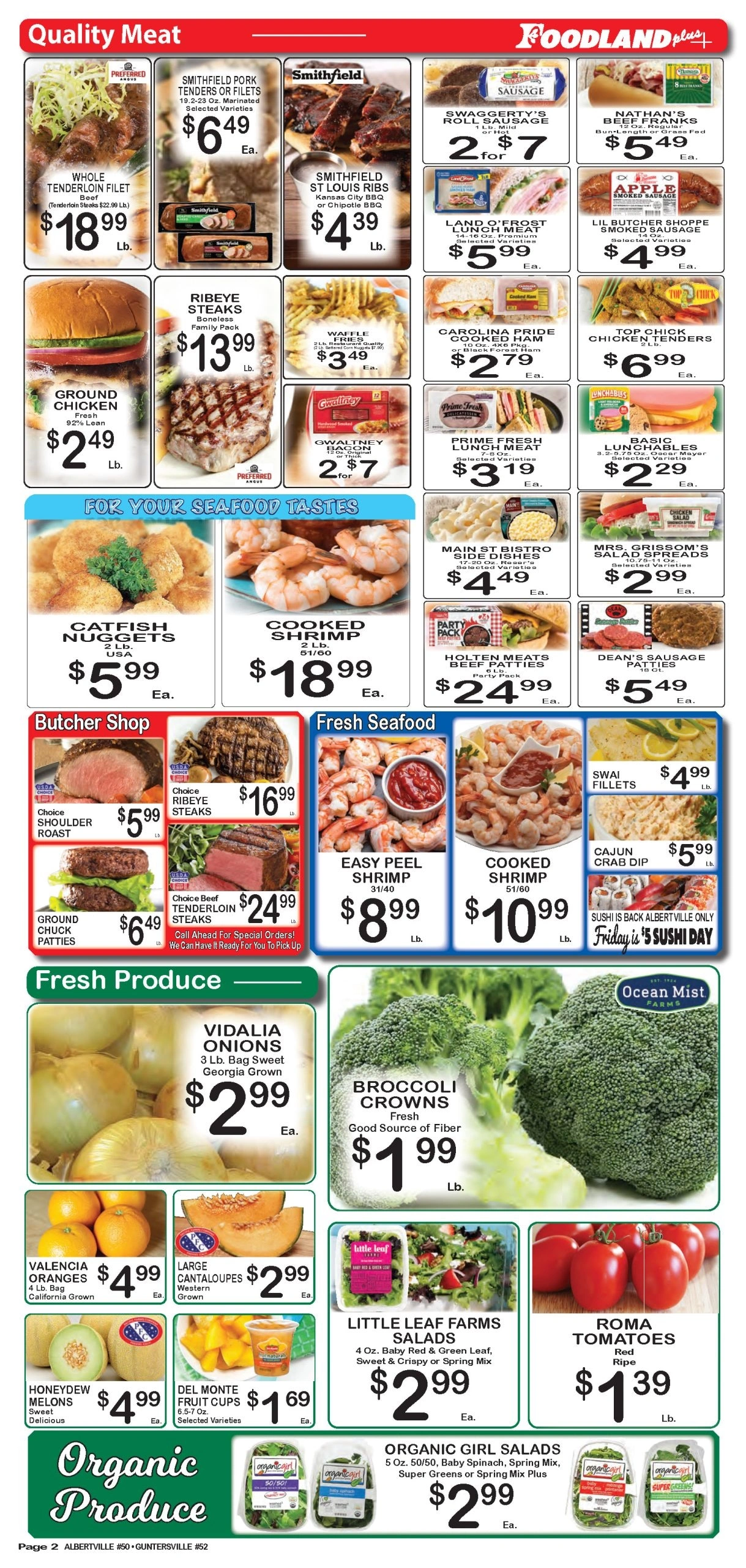 Foodland Grocery flyer page 2