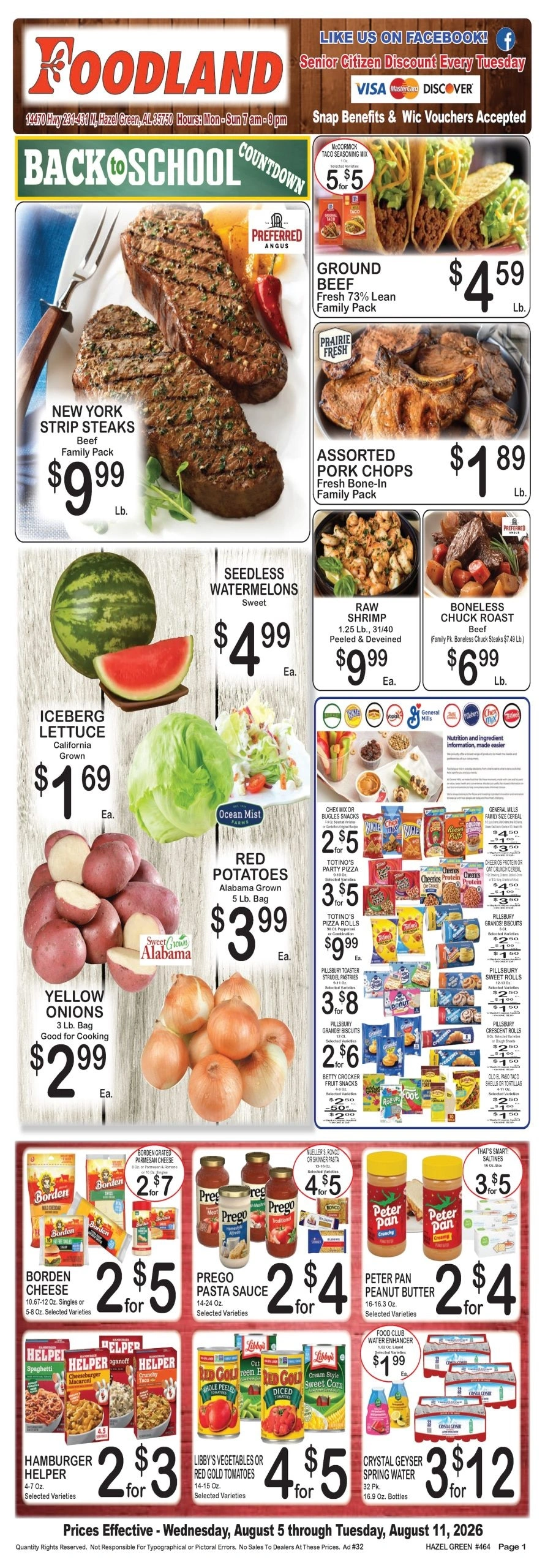 Foodland Grocery flyer page 1