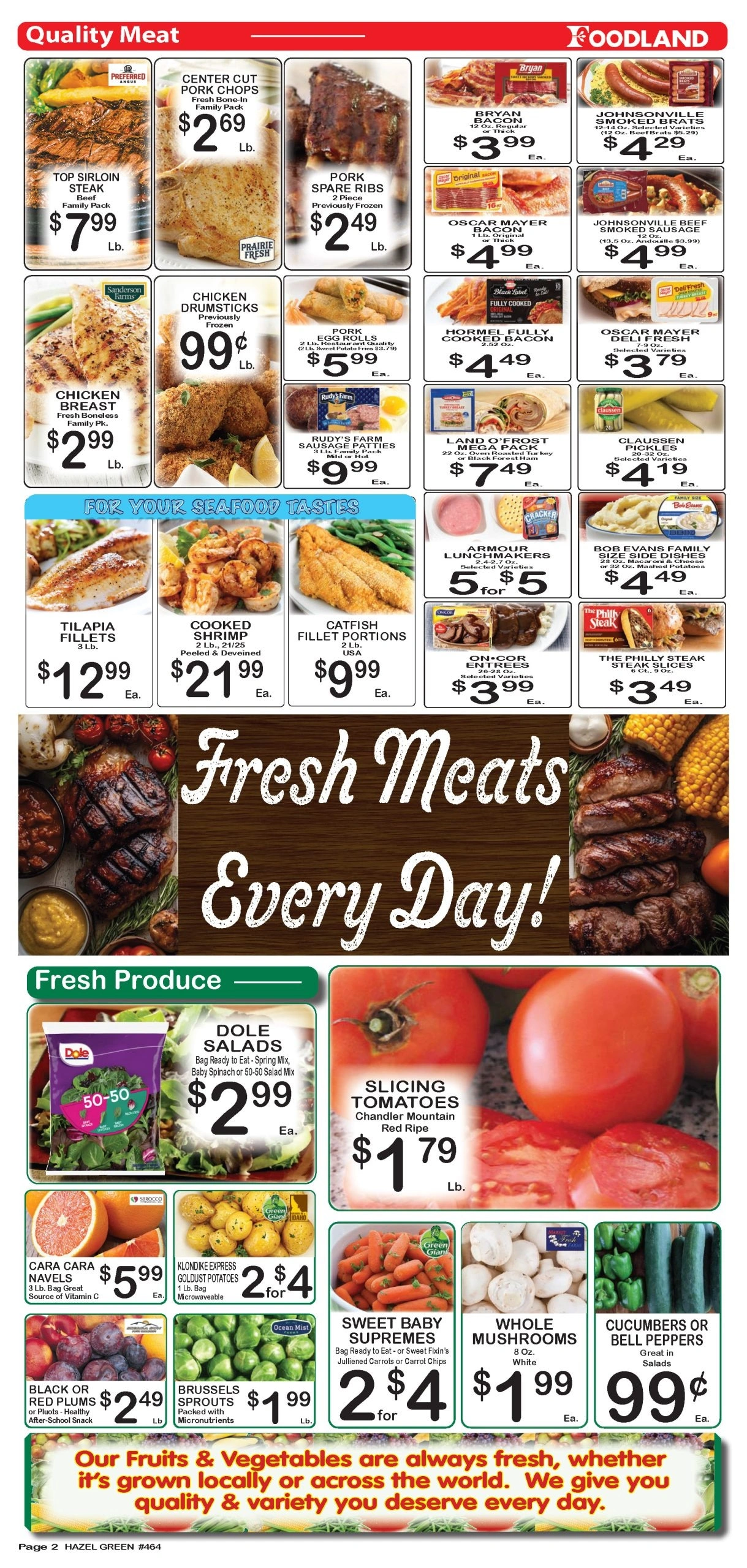 Foodland Grocery flyer page 2