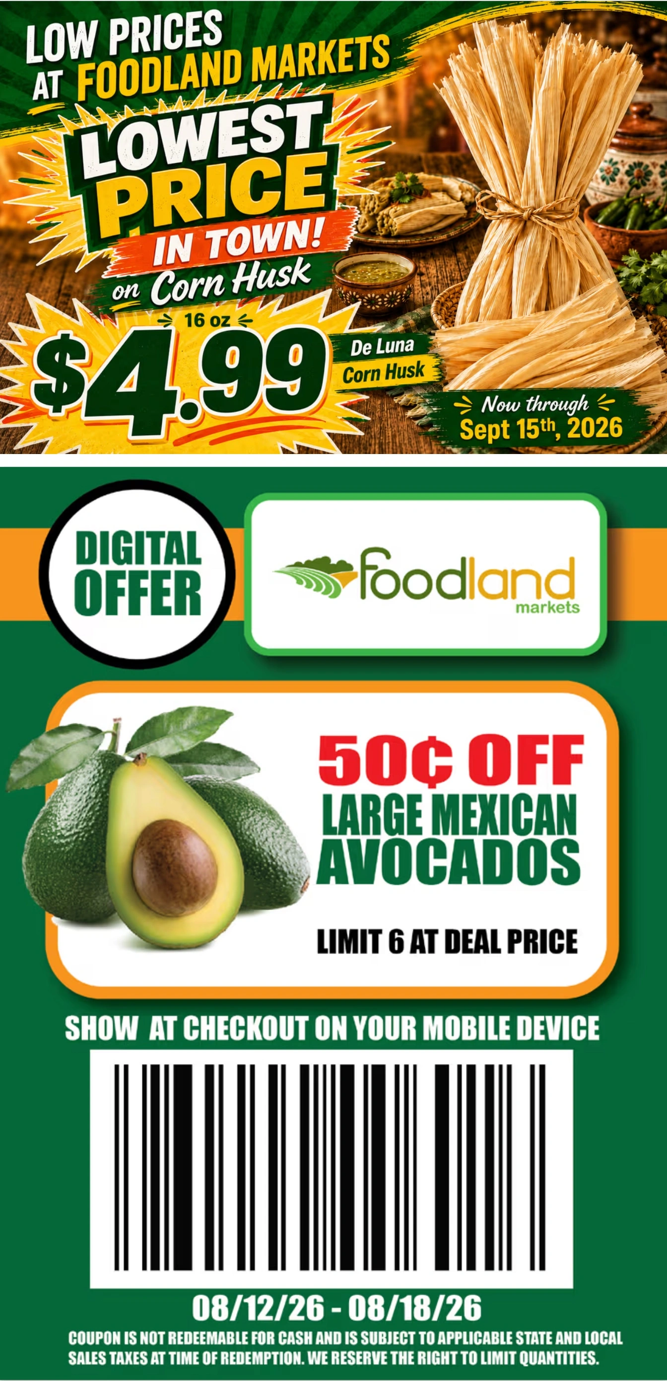 Foodland Markets flyer page 6