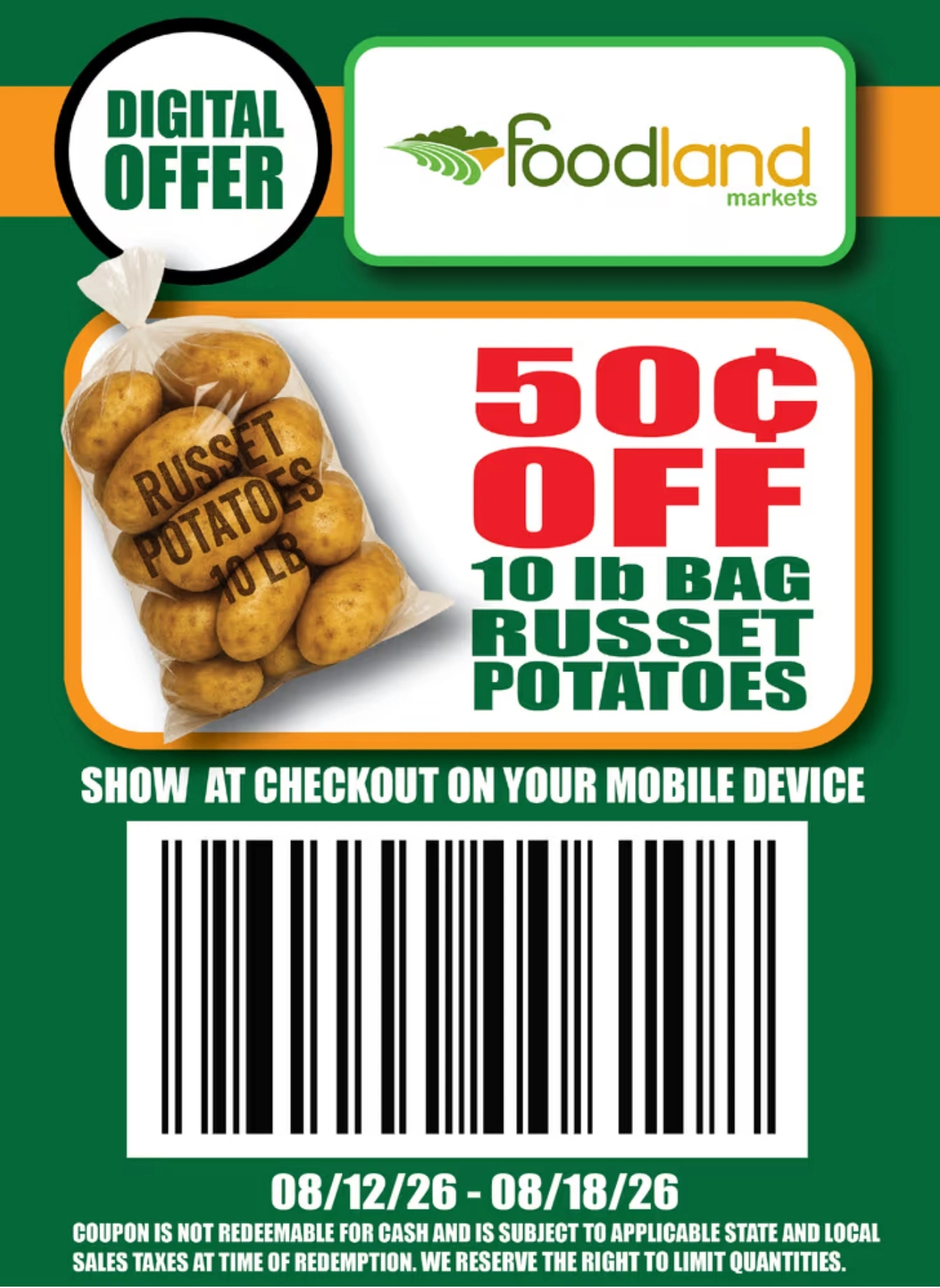 Foodland Markets flyer page 7