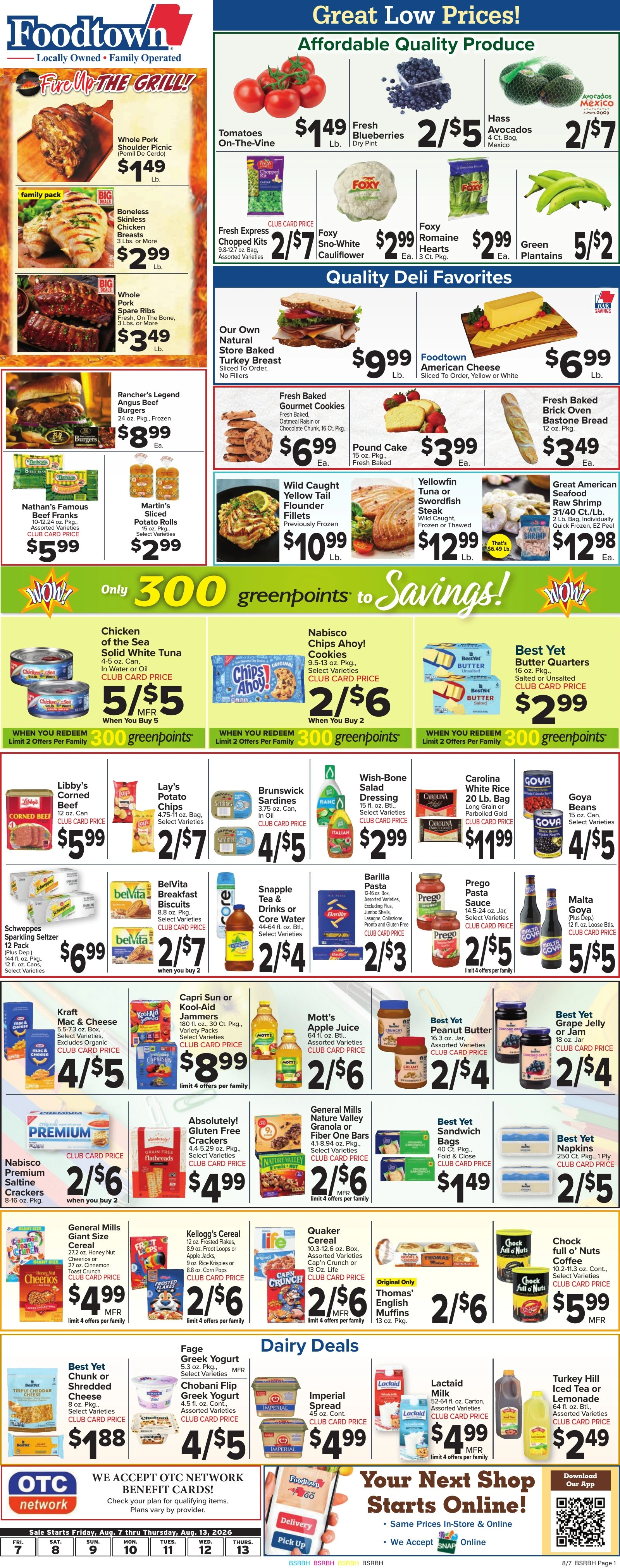 Foodtown flyer page 1