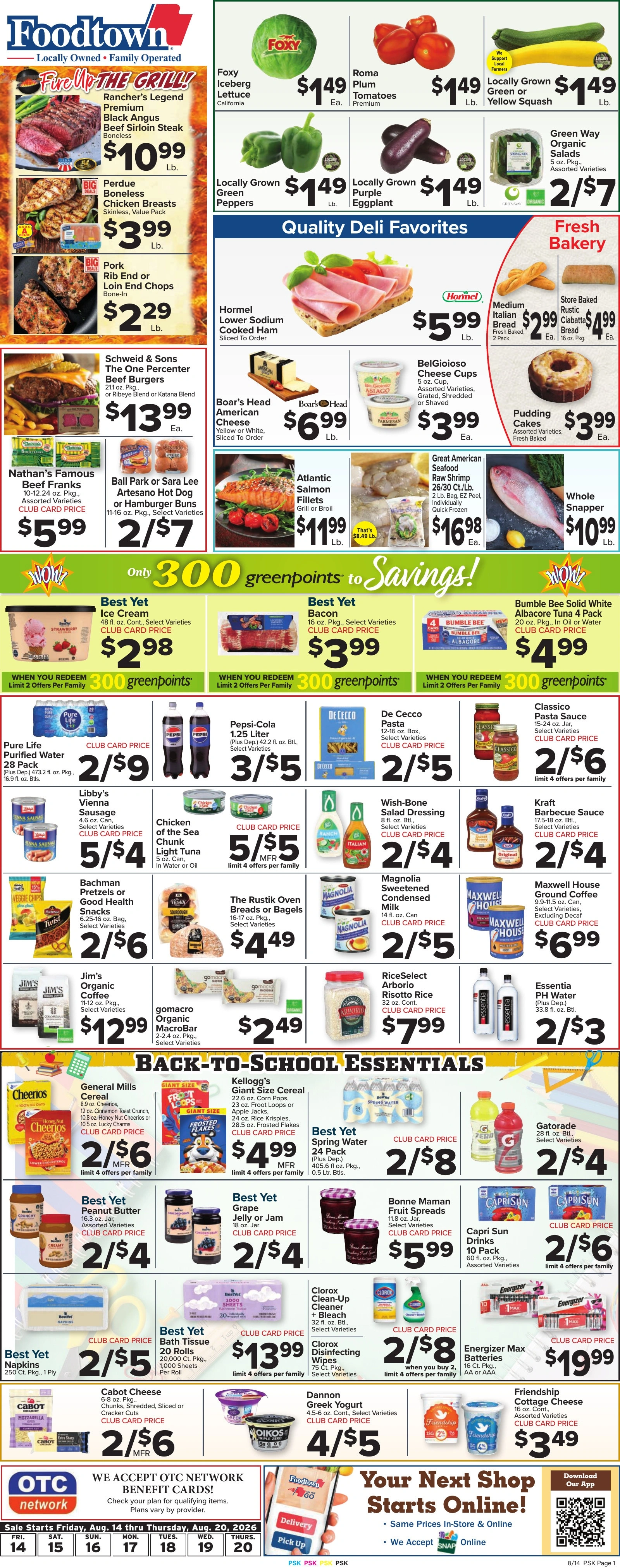 Foodtown flyer page 1
