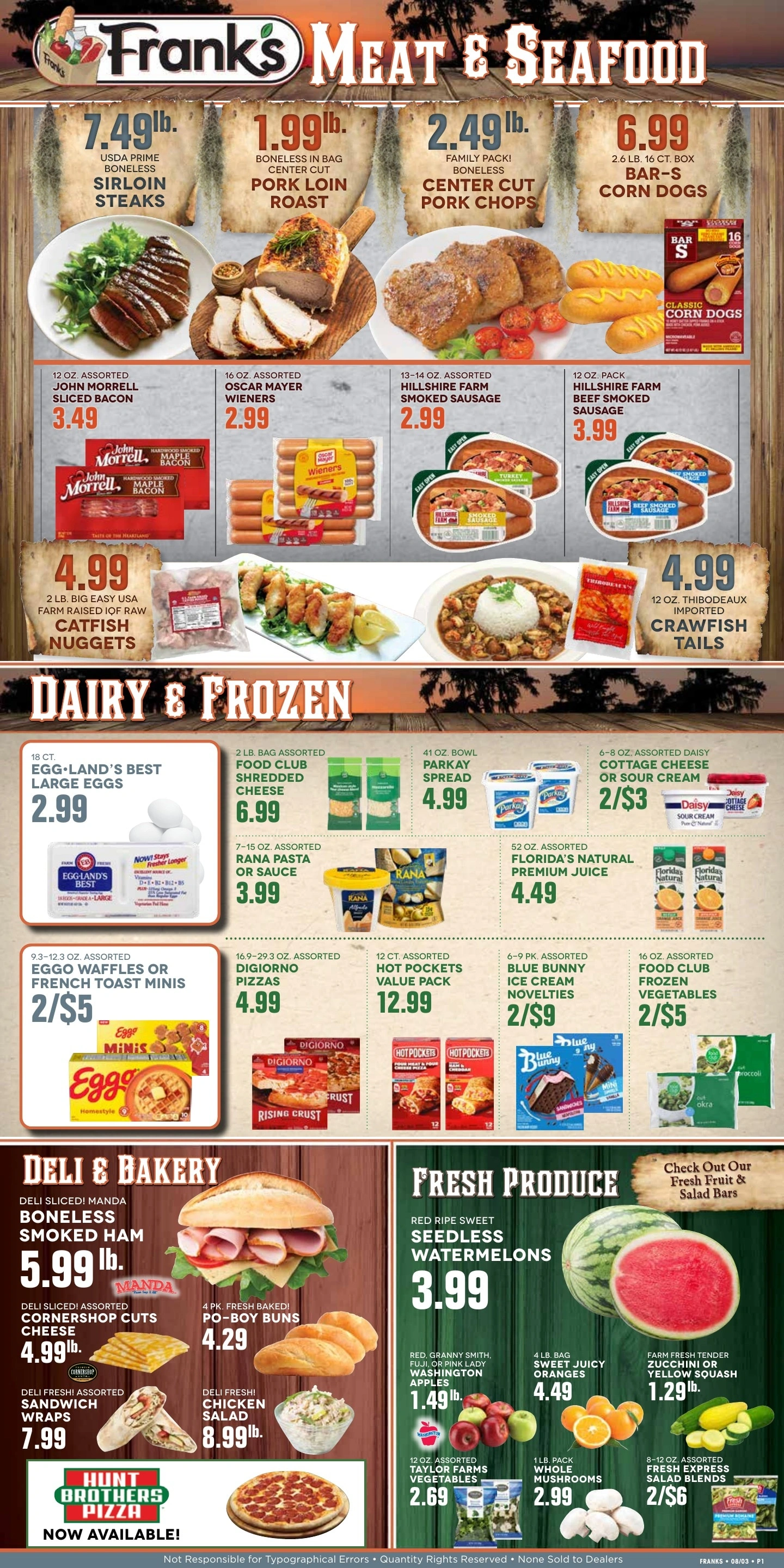 Frank's Supermarket flyer page 2