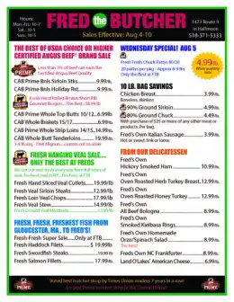 Fred the Butcher Weekly Ad