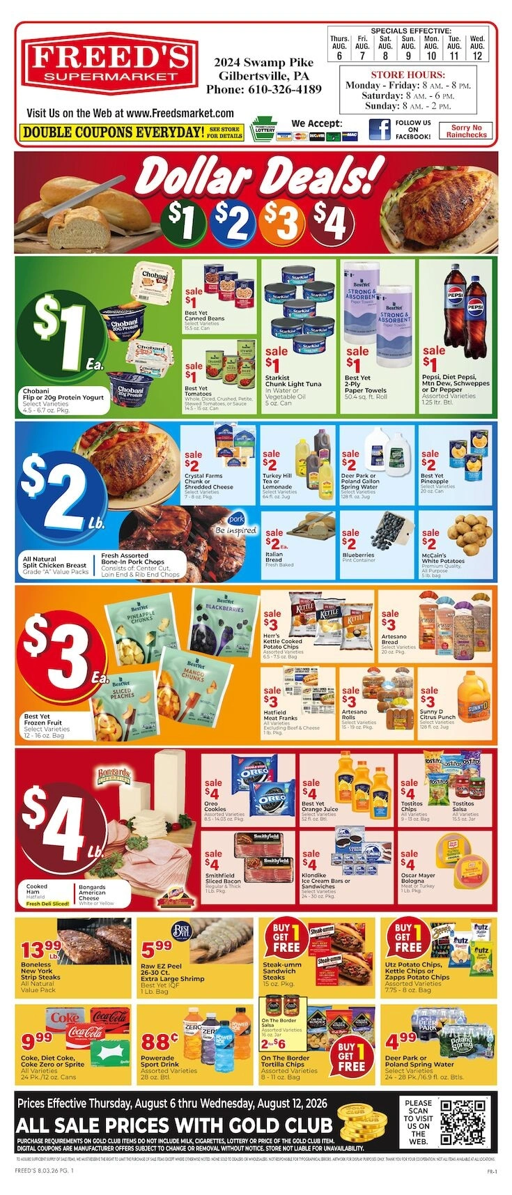 Freed's Market flyer page 1