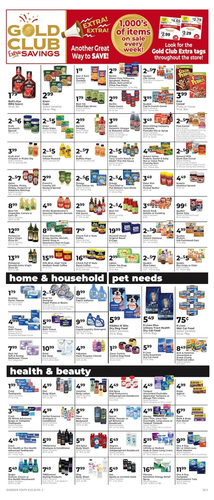 Freed's Market flyer page 3
