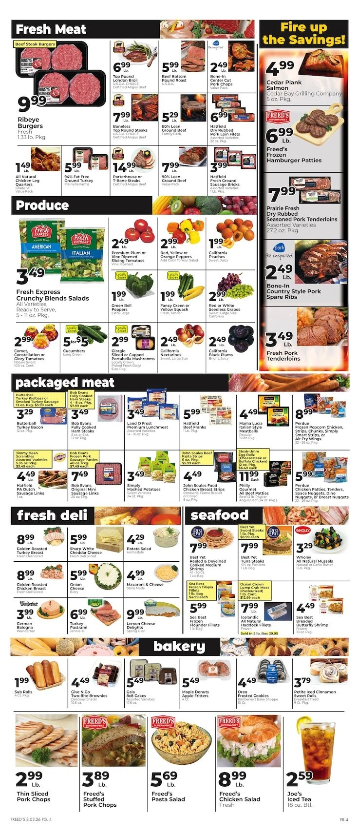 Freed's Market flyer page 4