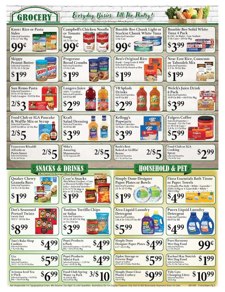 Frenchtown Market flyer page 2