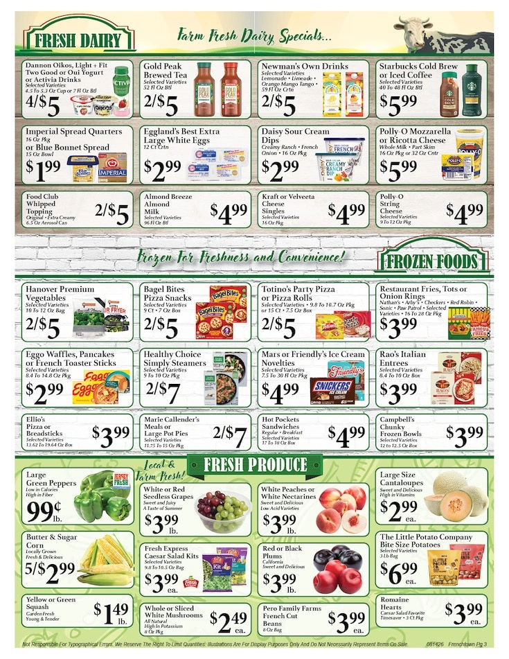 Frenchtown Market flyer page 3