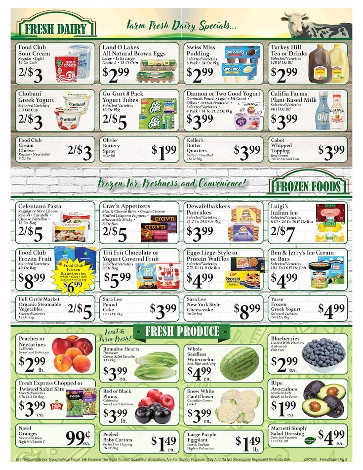 Frenchtown Market flyer page 3