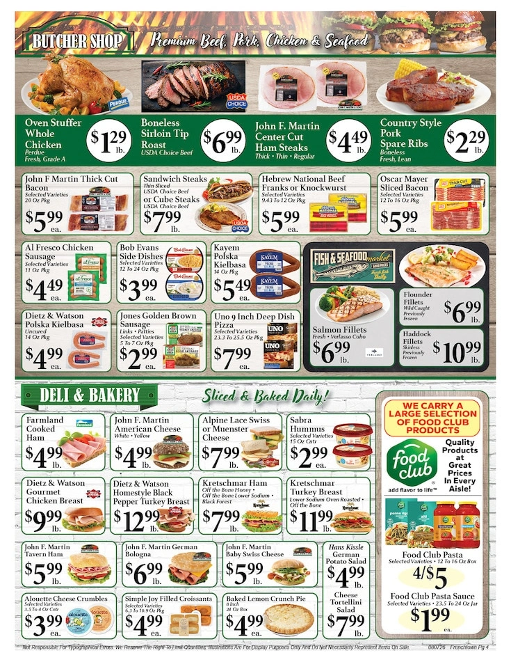 Frenchtown Market flyer page 4