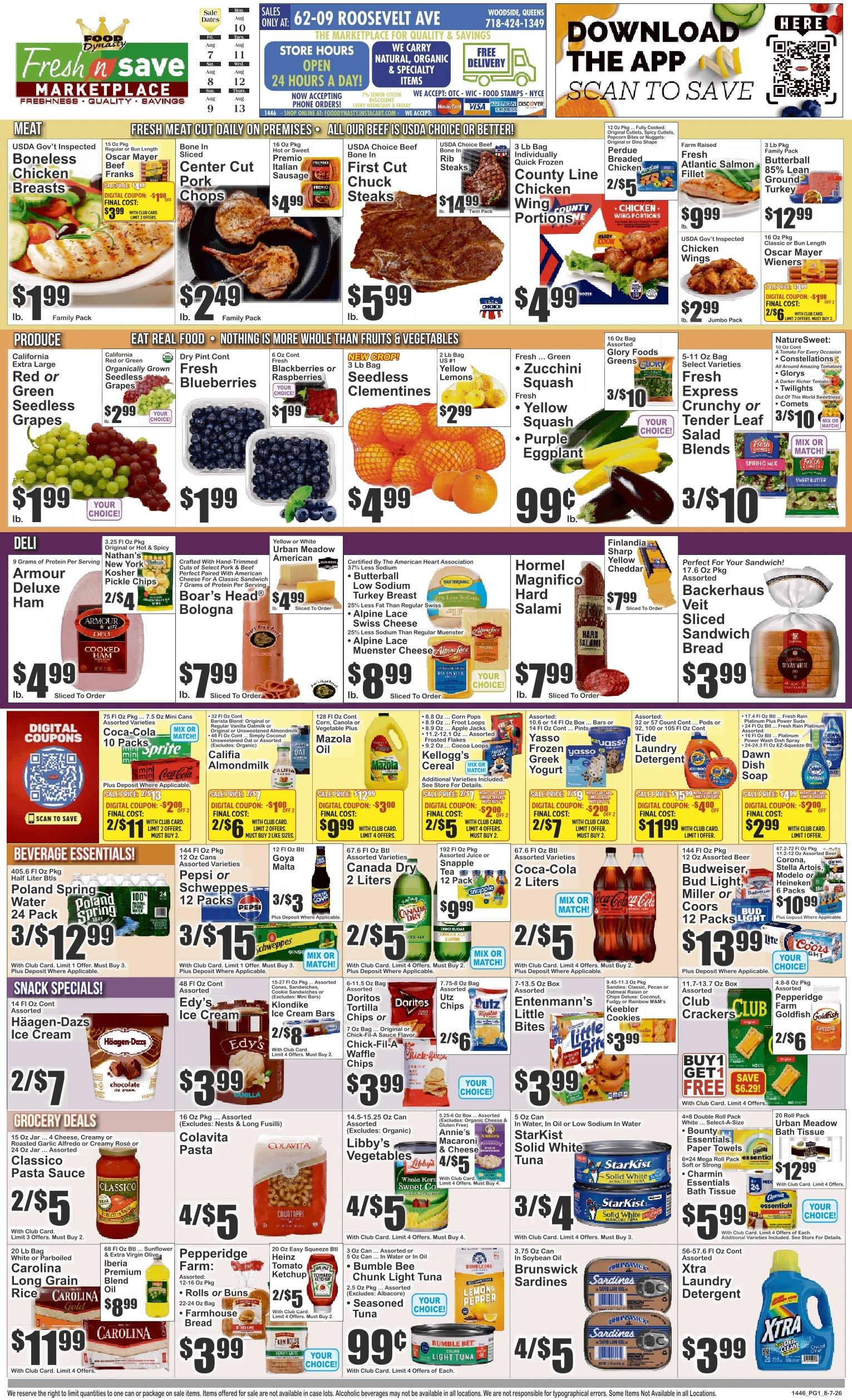 Fresh N Save Marketplace flyer page 1