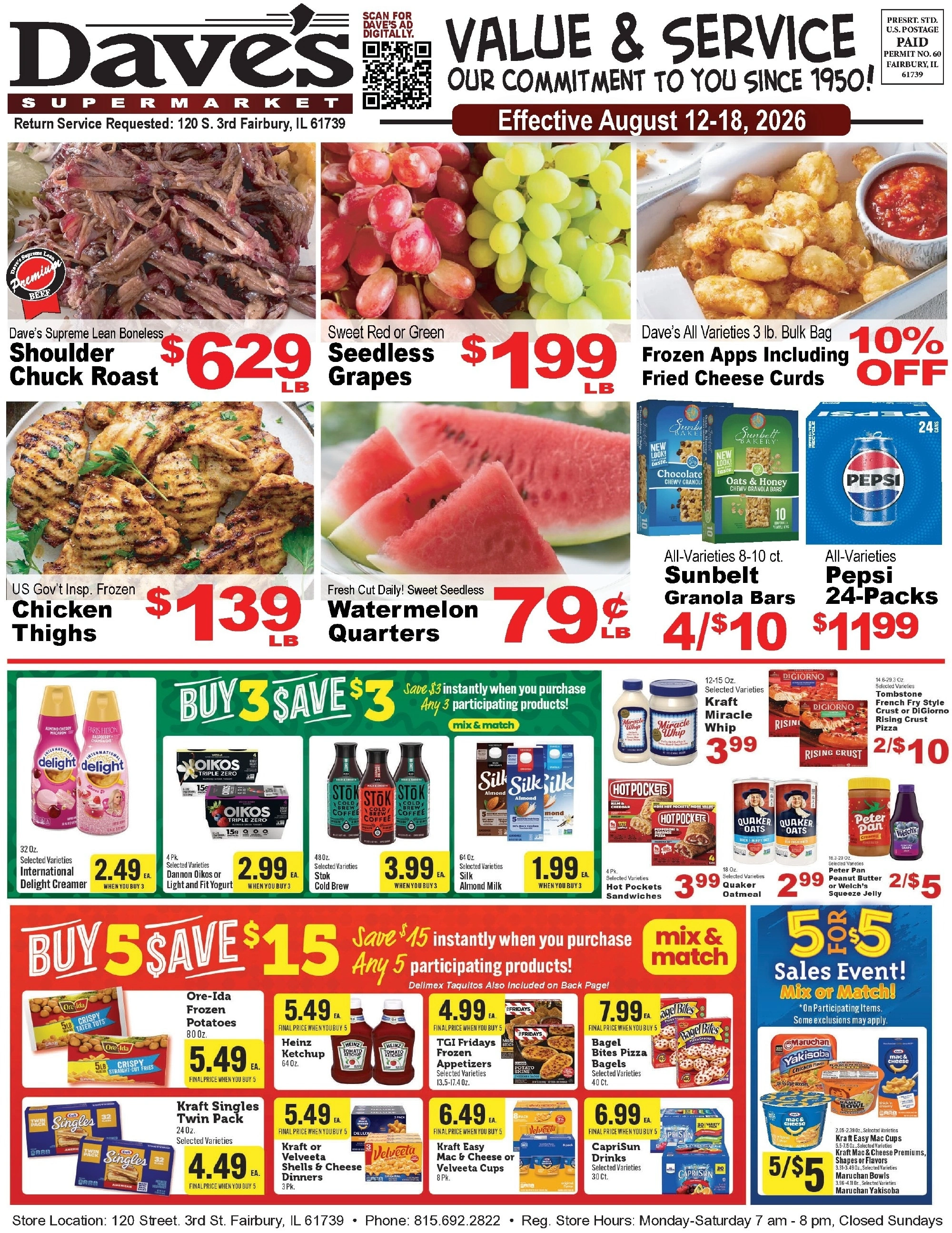 Dave's Supermarket flyer page 1