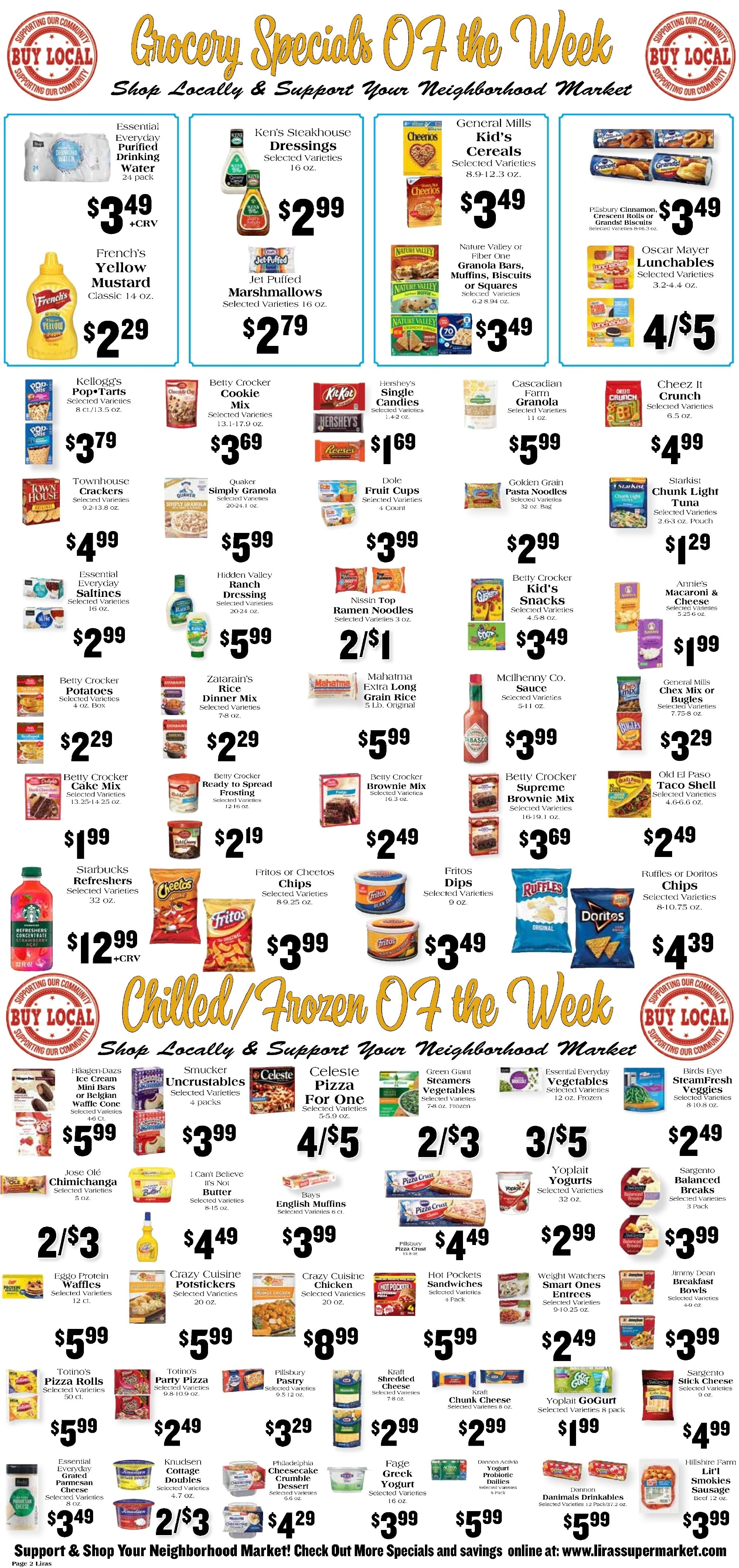 Lira's Supermarket flyer page 2