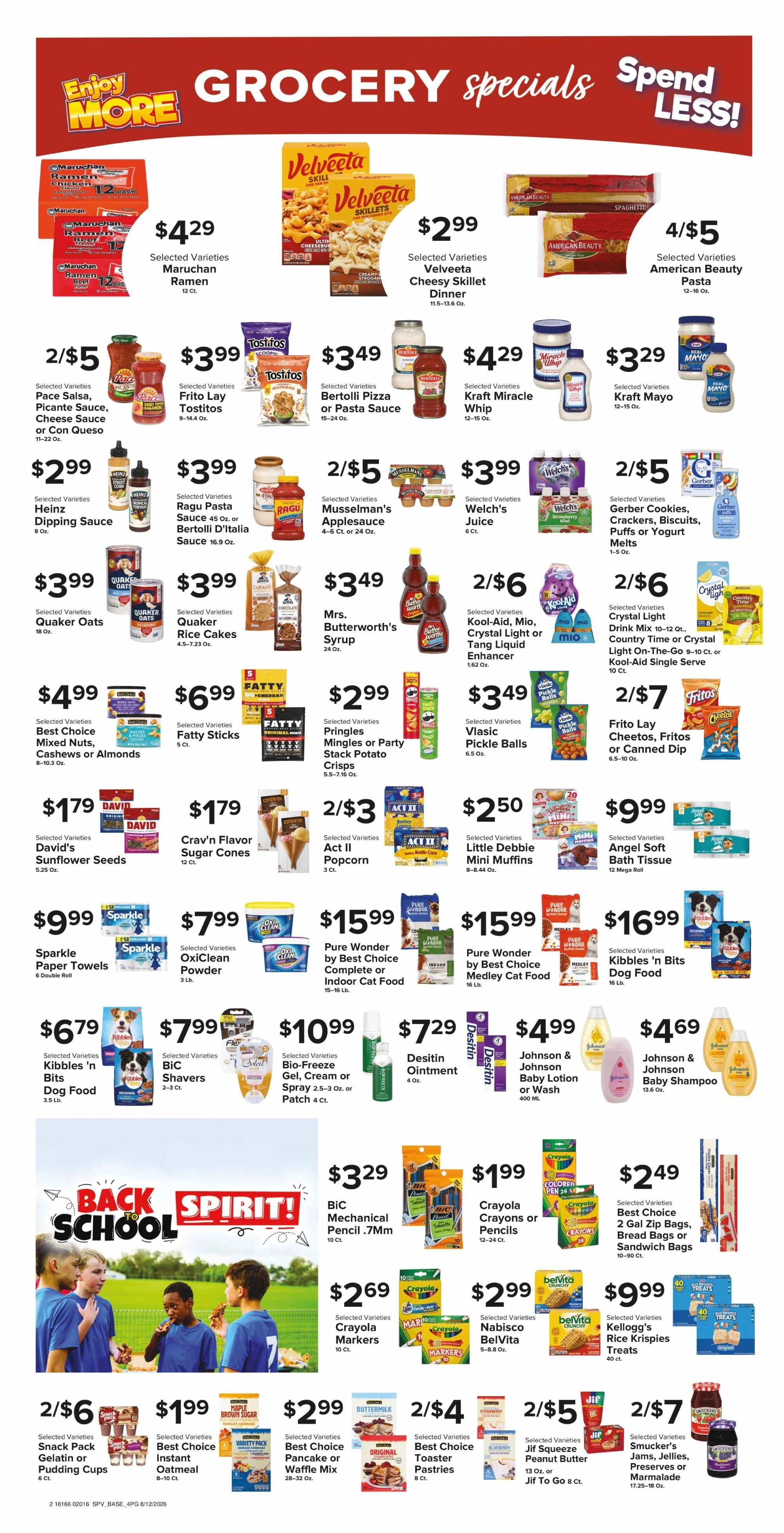 Sinclair Foods flyer page 2