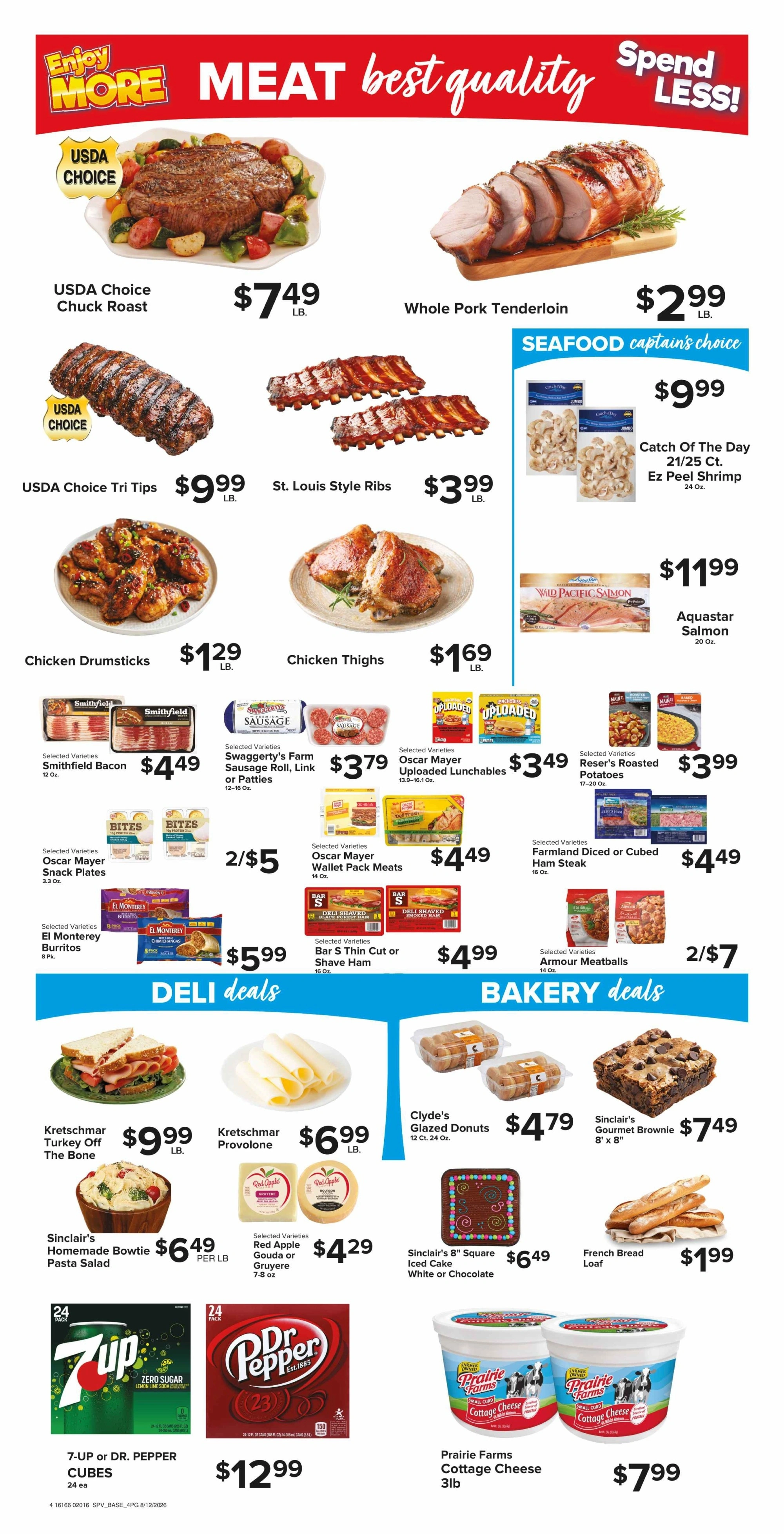 Sinclair Foods flyer page 4