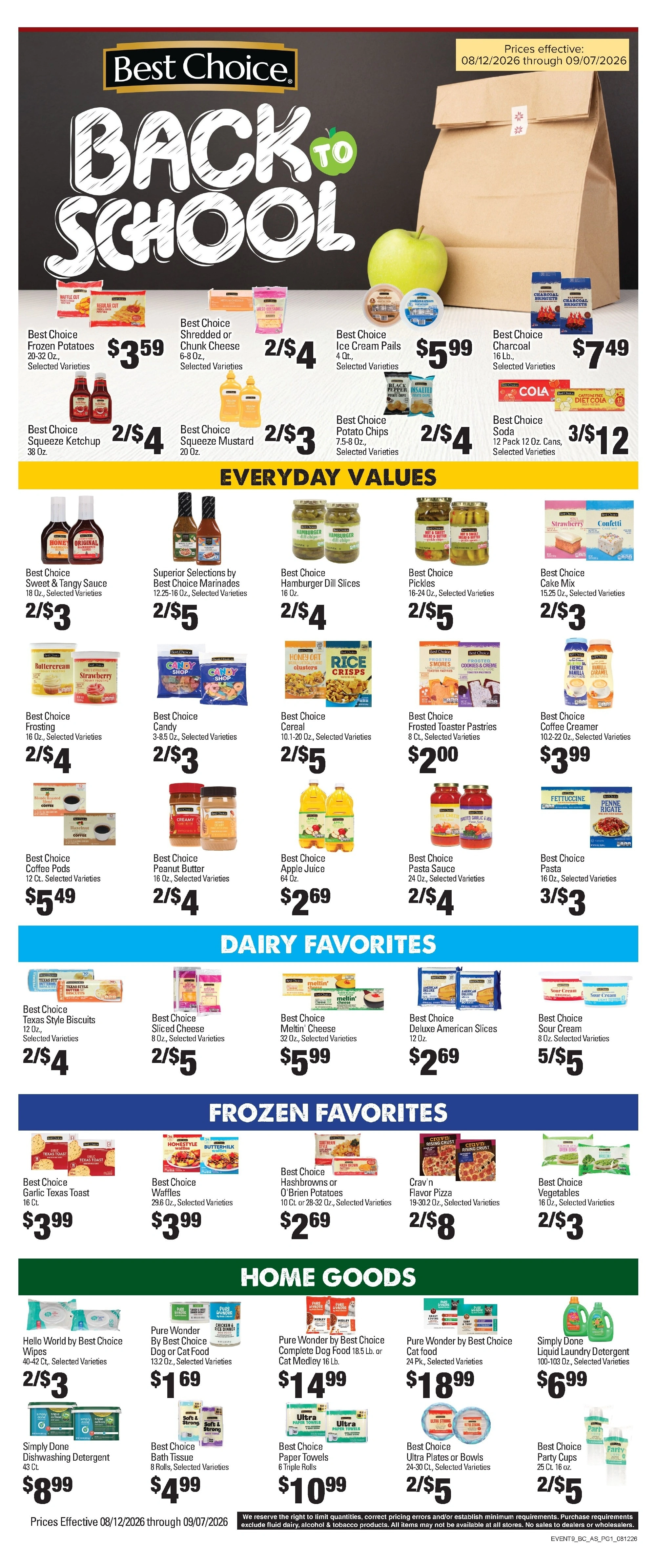 Steeleville Marketplace flyer page 1