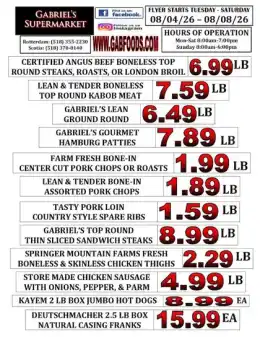 Gabriel's Supermarkets Weekly Ad