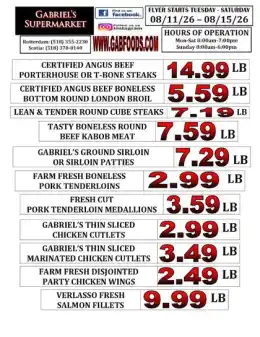 Gabriel's Supermarkets Weekly Ad